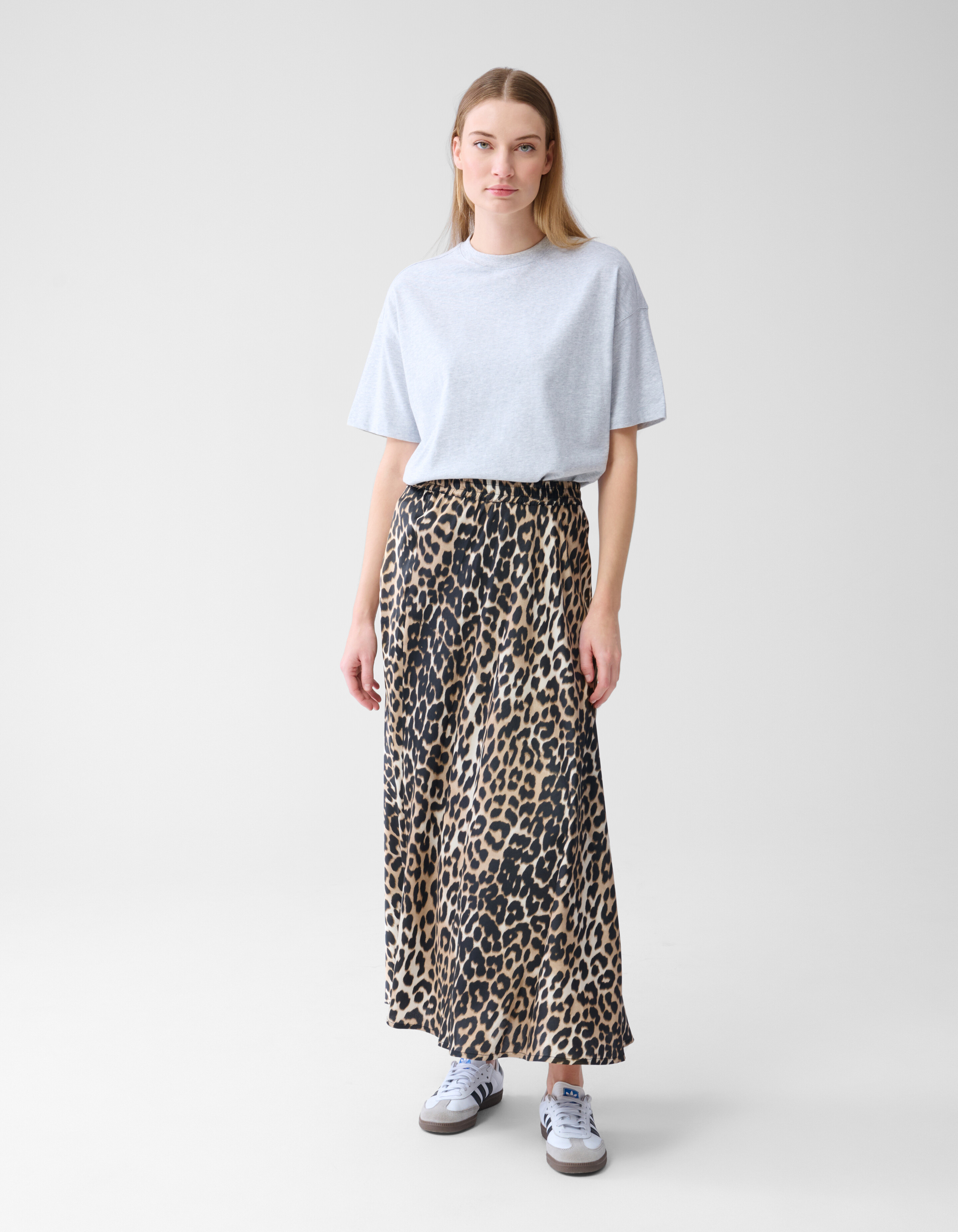 Satijnen Maxi Rok Leopard SHOEBY WOMEN