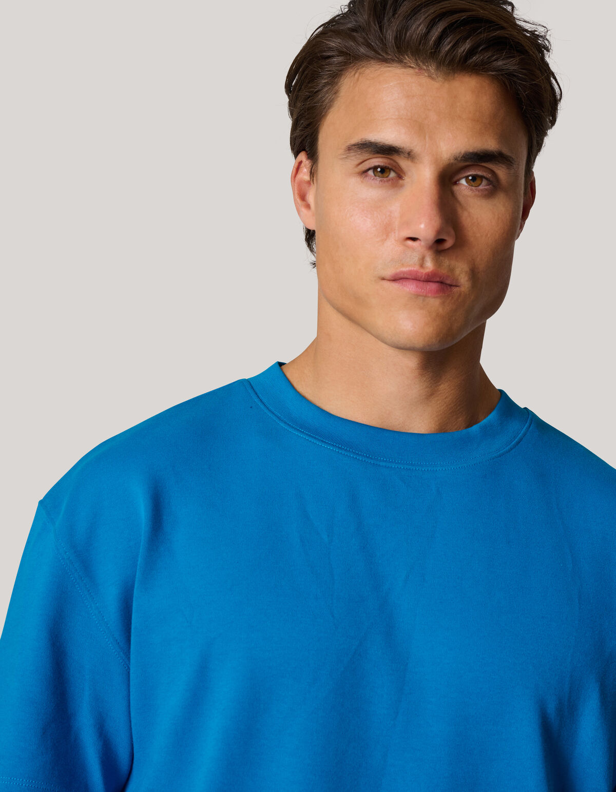 Basic T-shirt Blauw SHOEBY MEN