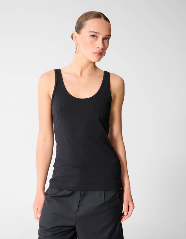 Basis Tanktop Zwart Eksept