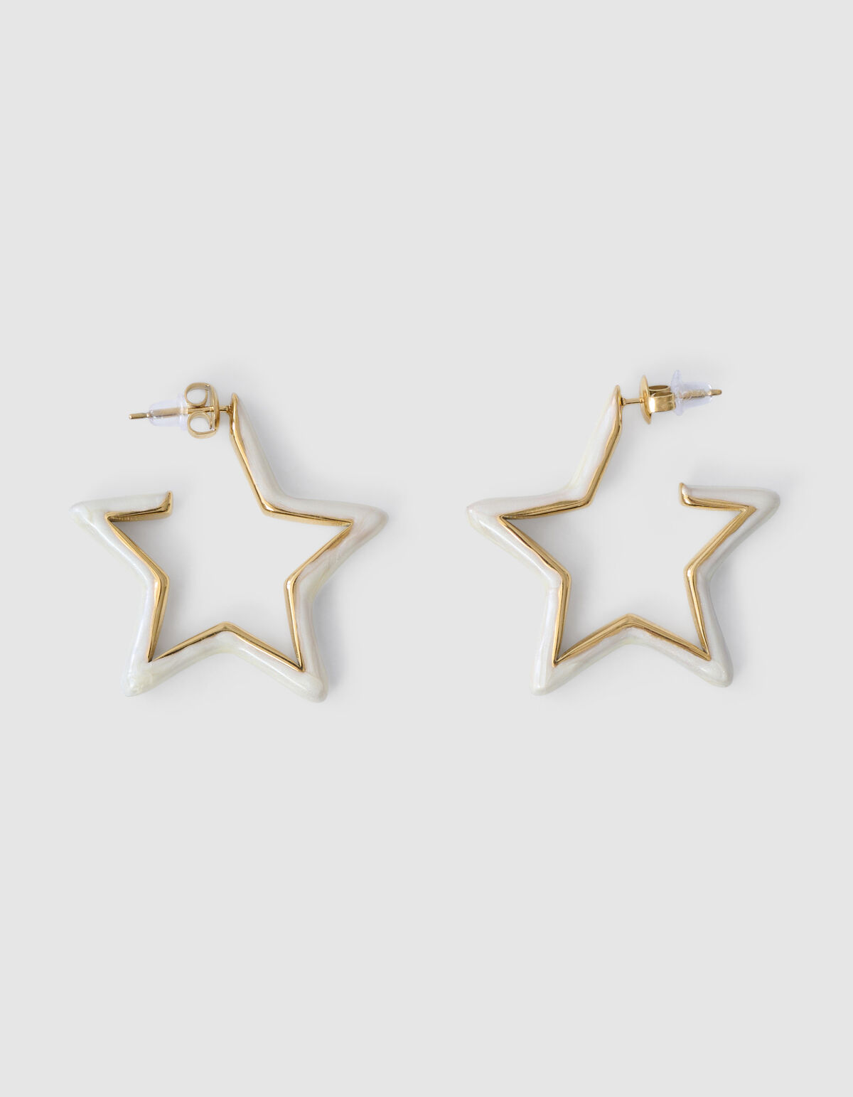 Ster Oorbellen Gebroken Wit SHOEBY ACCESSOIRES