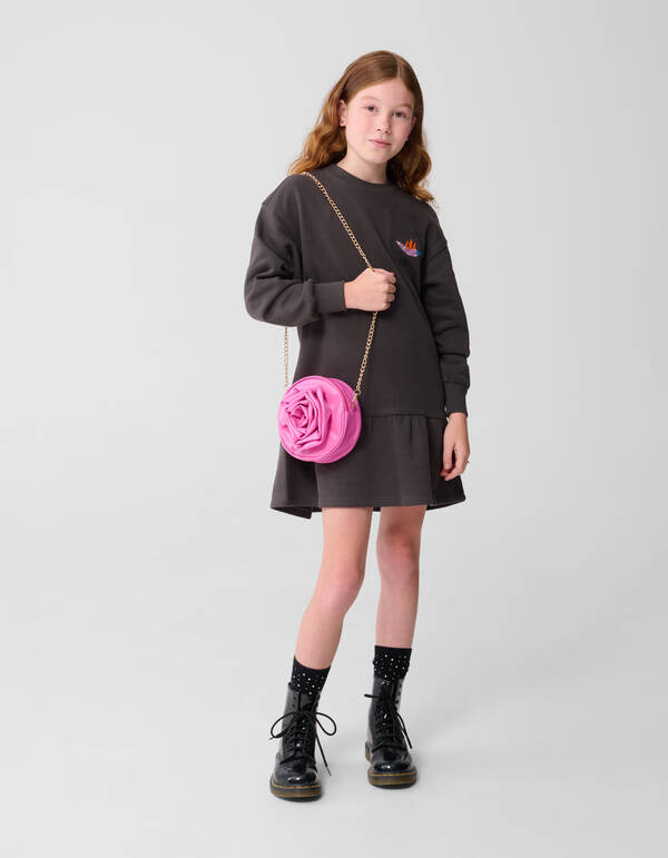 Rocky Sweat Jurk Donkergrijs SHOEBY GIRLS
