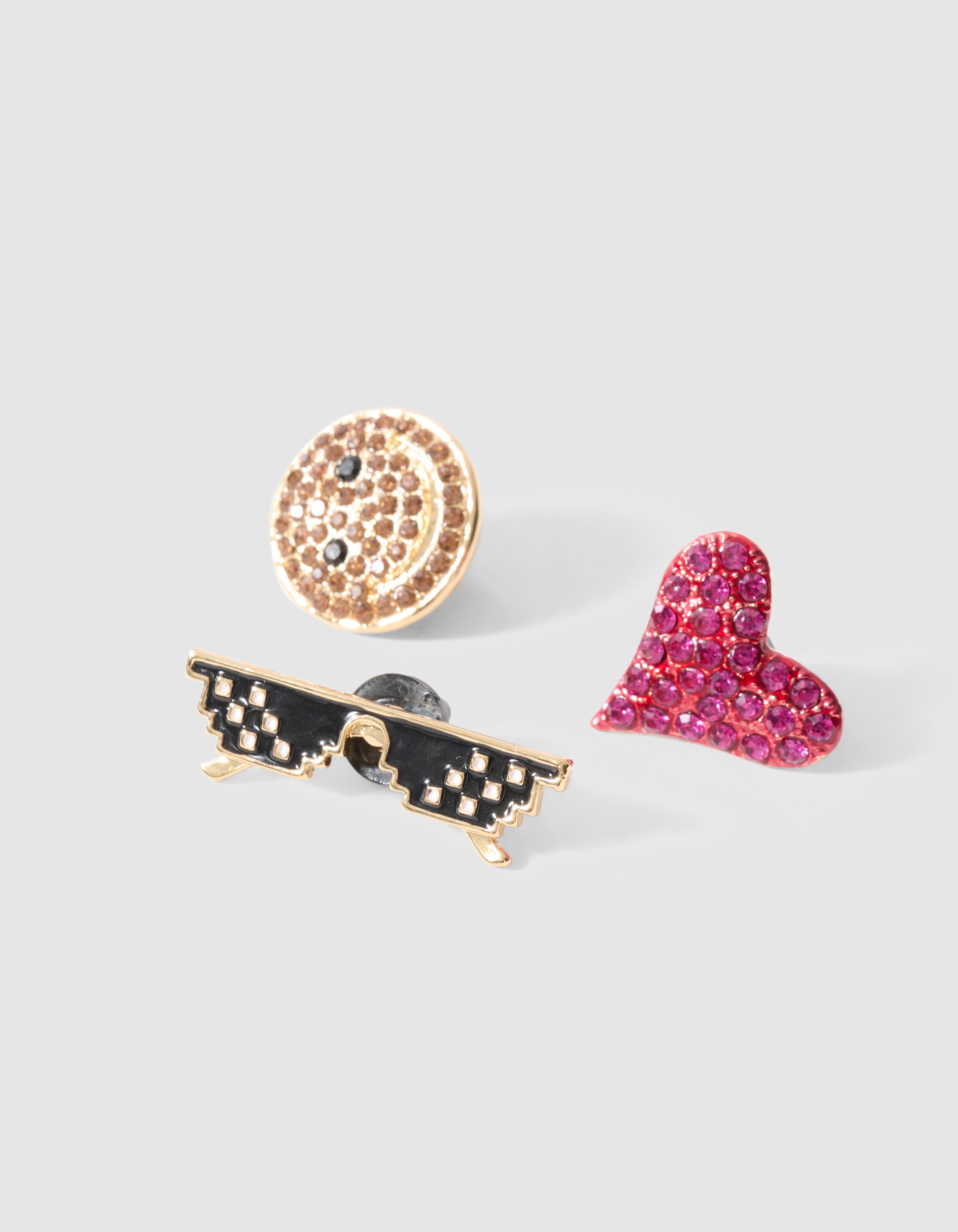 Smile Broche Set Goud SHOEBY ACCESSOIRES