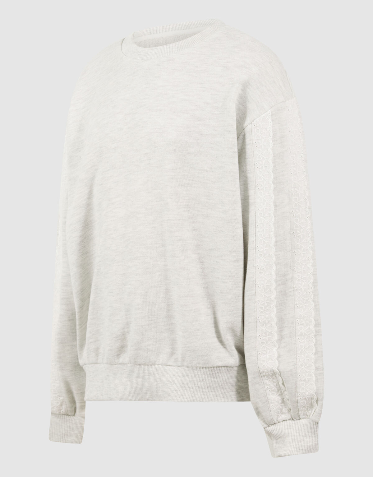 Ruffle Sweater Lichtgrijs SHOEBY GIRLS