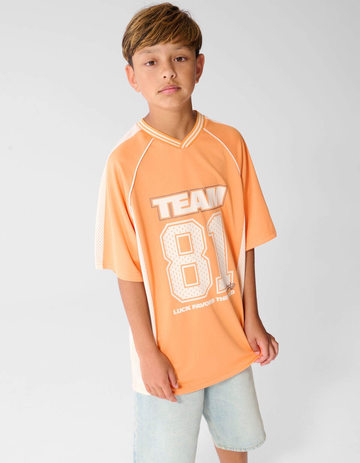 Baseball T-shirt Oranje SHOEBY BOYS