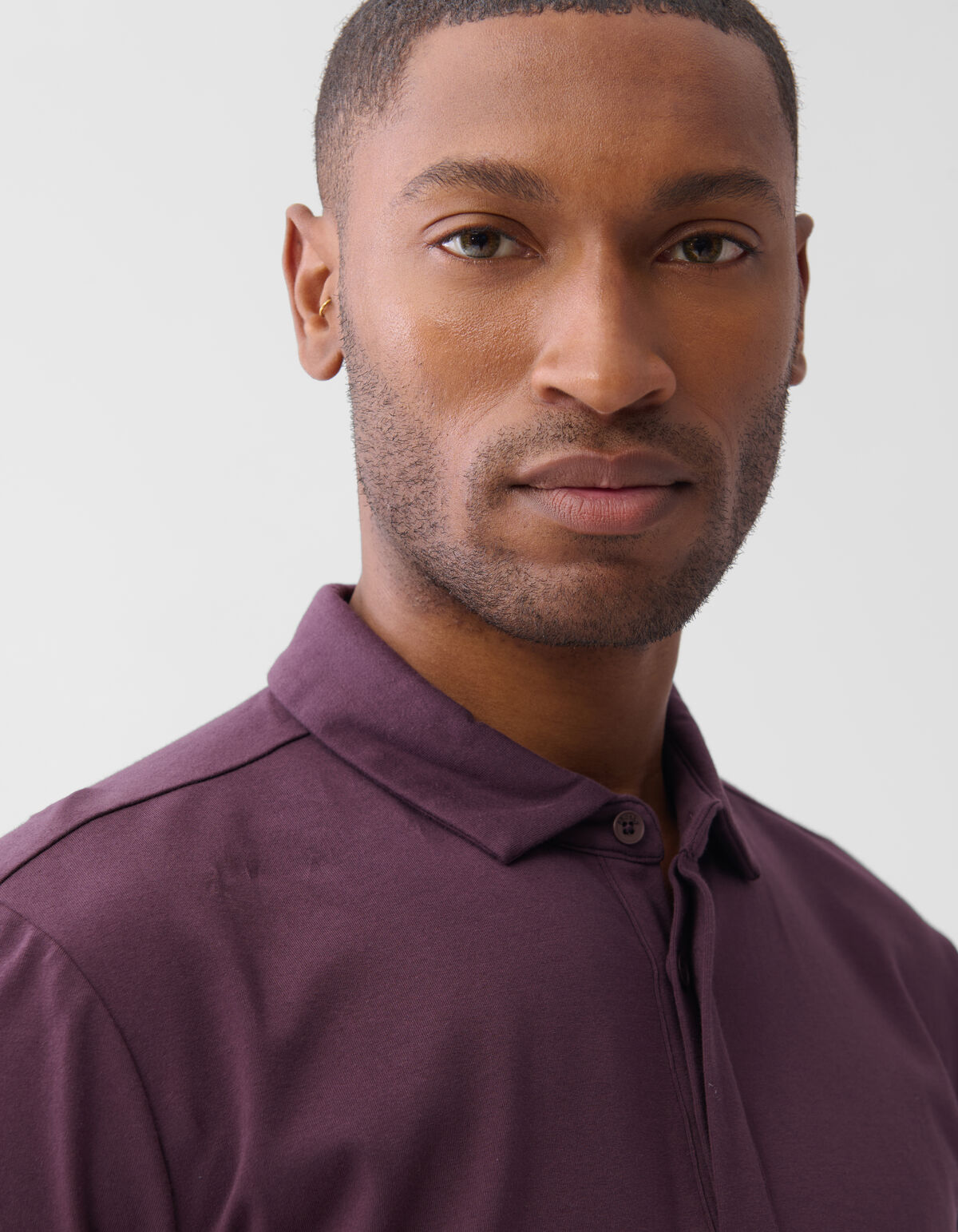 Jersey Polo Donkerpaars SHOEBY MEN