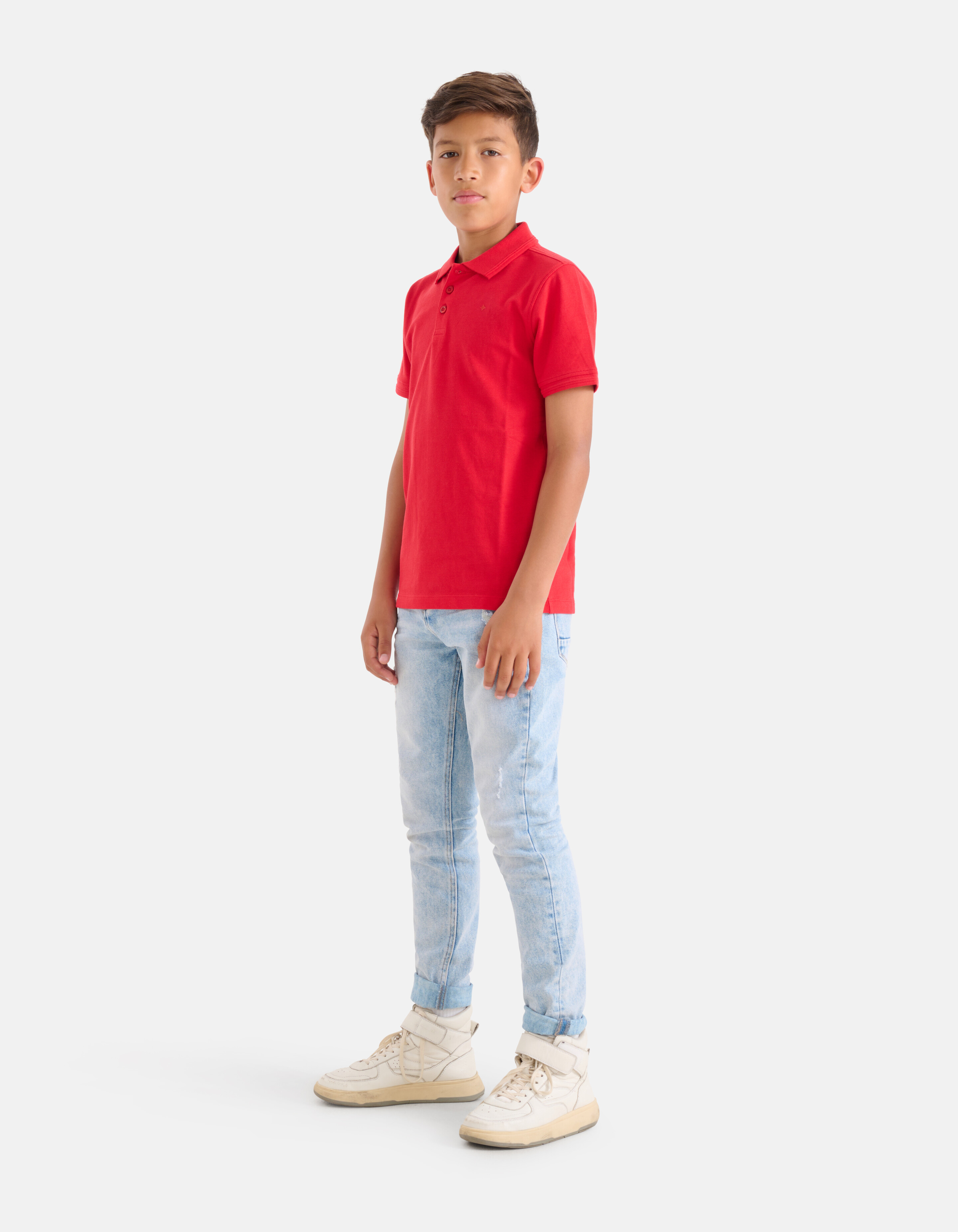 Basis Polo Rood SHOEBY BOYS