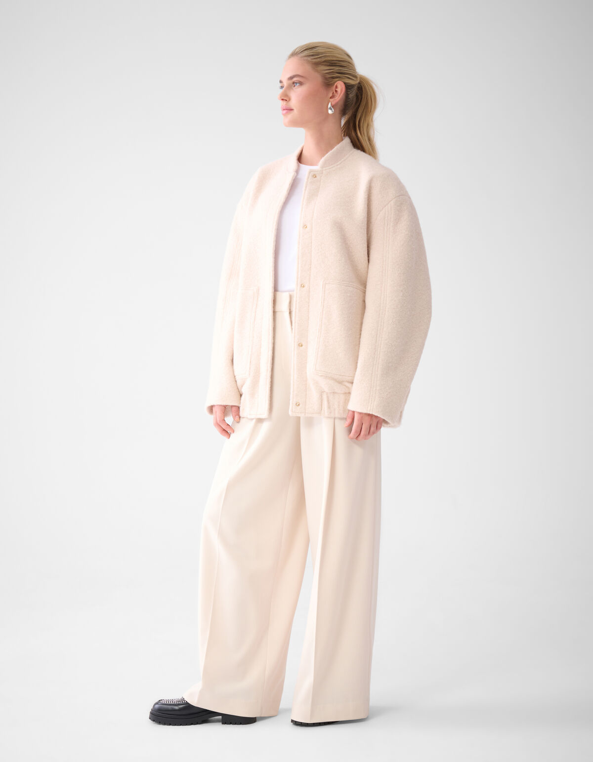 Wide Leg Broek Gebroken Wit By Lonneke SHOEBY WOMEN