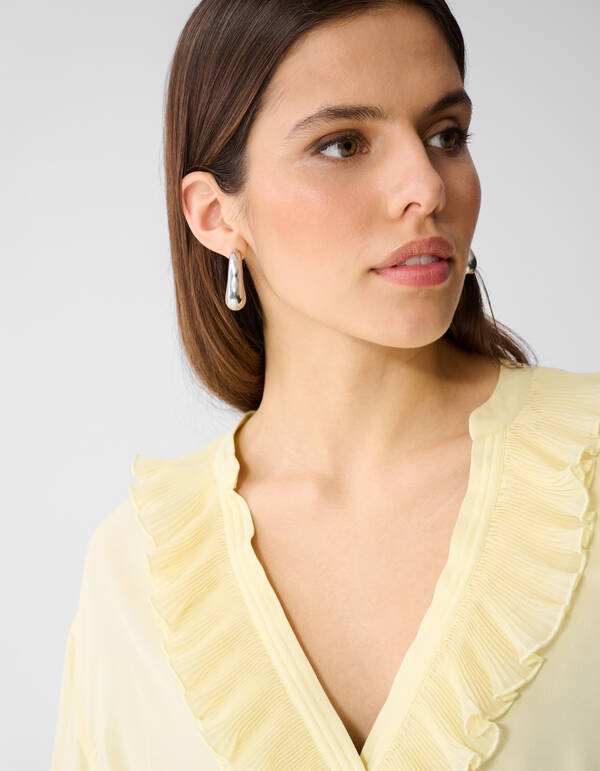 Oversized Volant Blouse Lichtgeel SHOEBY WOMEN
