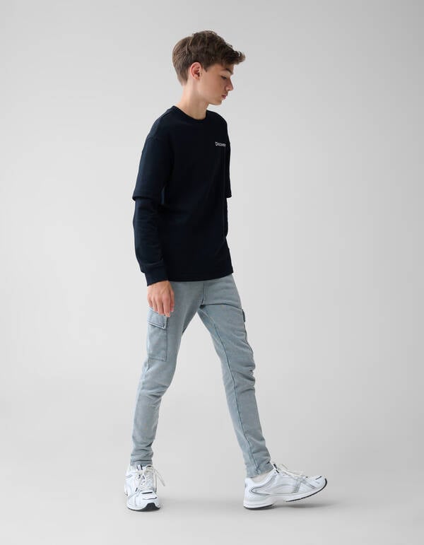 Acid Washed Cargo Broek SHOEBY BOYS