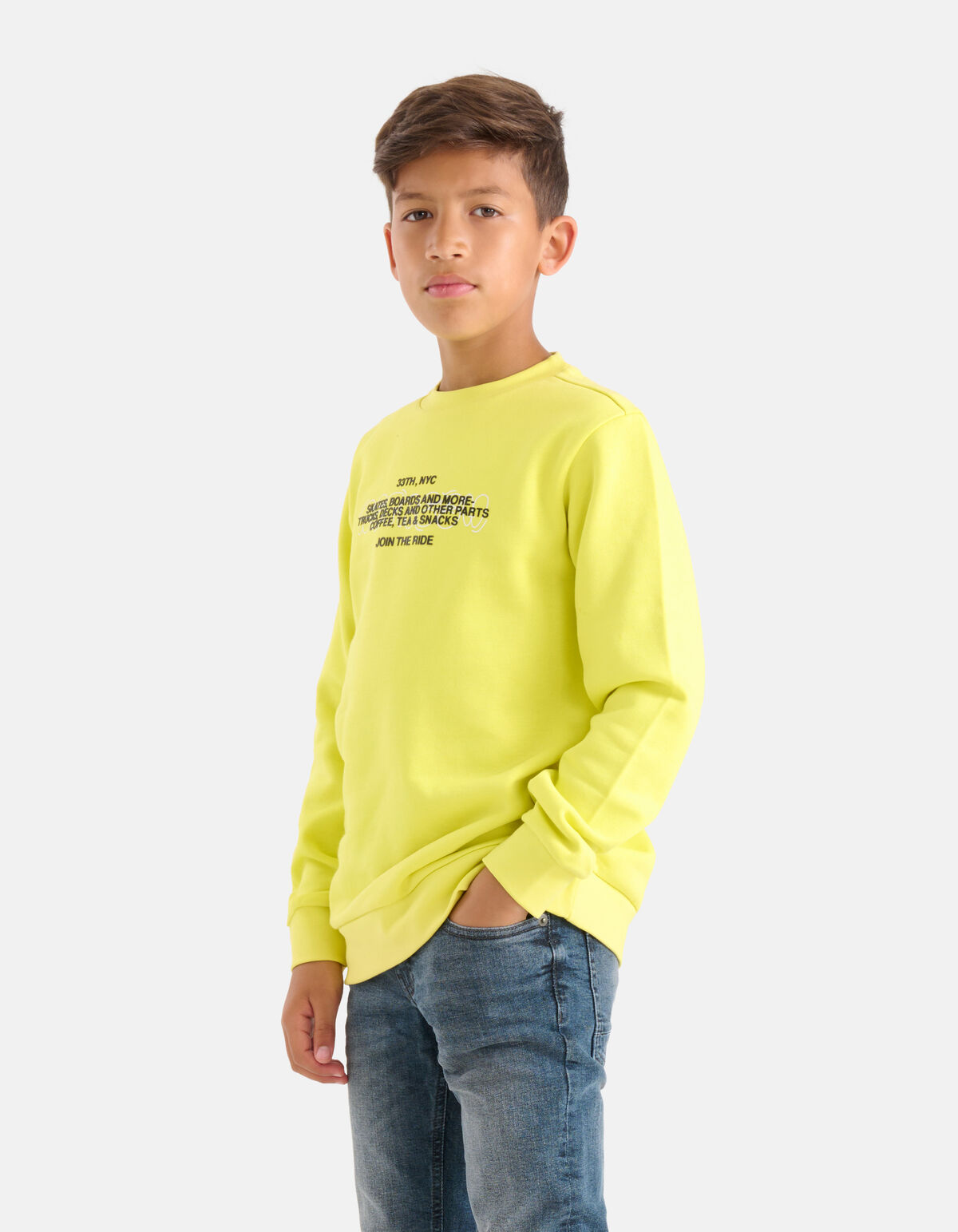 Print Sweater Geel SHOEBY BOYS