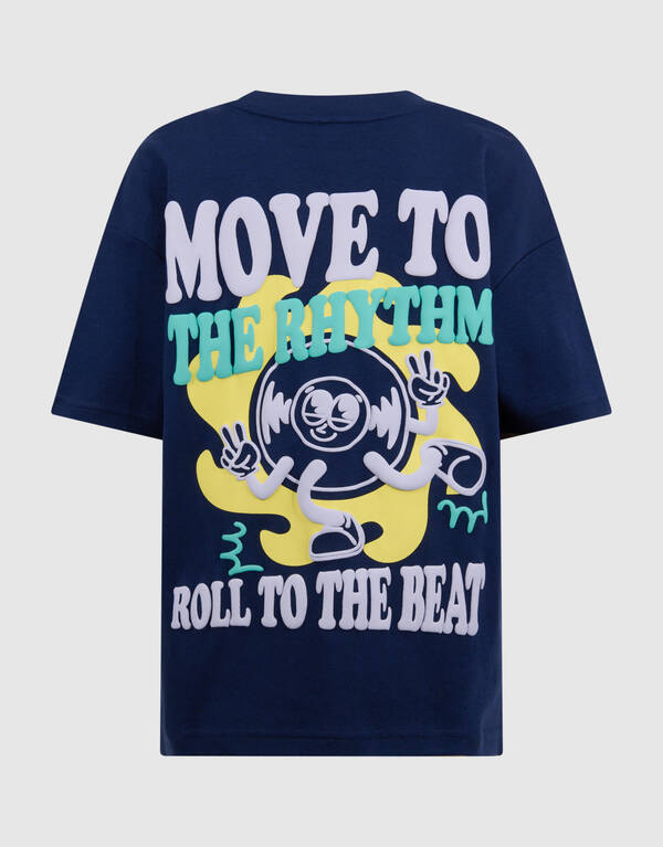 Rythm Artwork T-shirt Donkerblauw SHOEBY BOYS