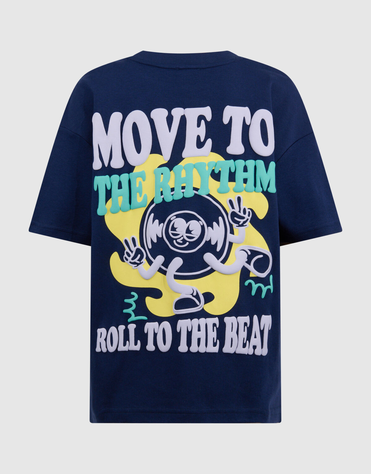 Rythm Artwork T-shirt Donkerblauw SHOEBY BOYS