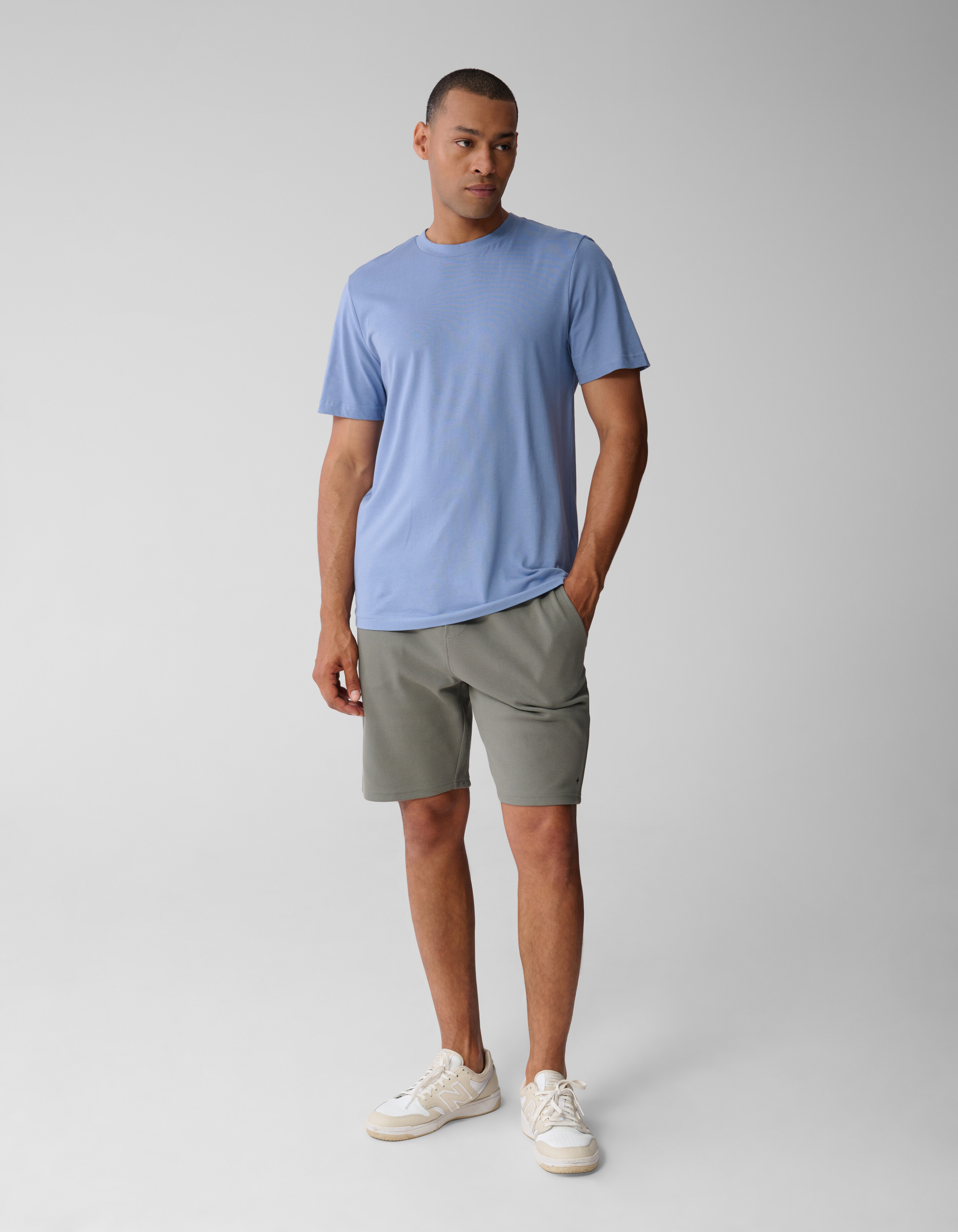 Tekst Artwork T-shirt Lichtblauw SHOEBY MEN
