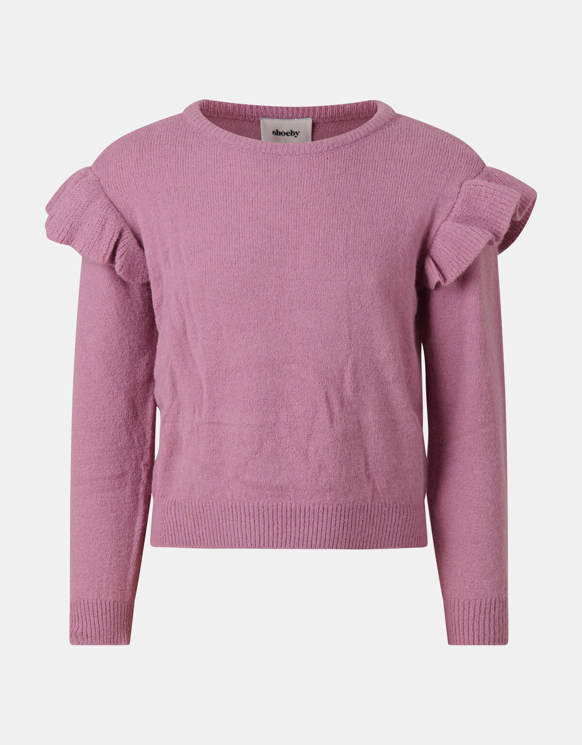 Shoulder Ruffle Pullover SHOEBY GIRLS