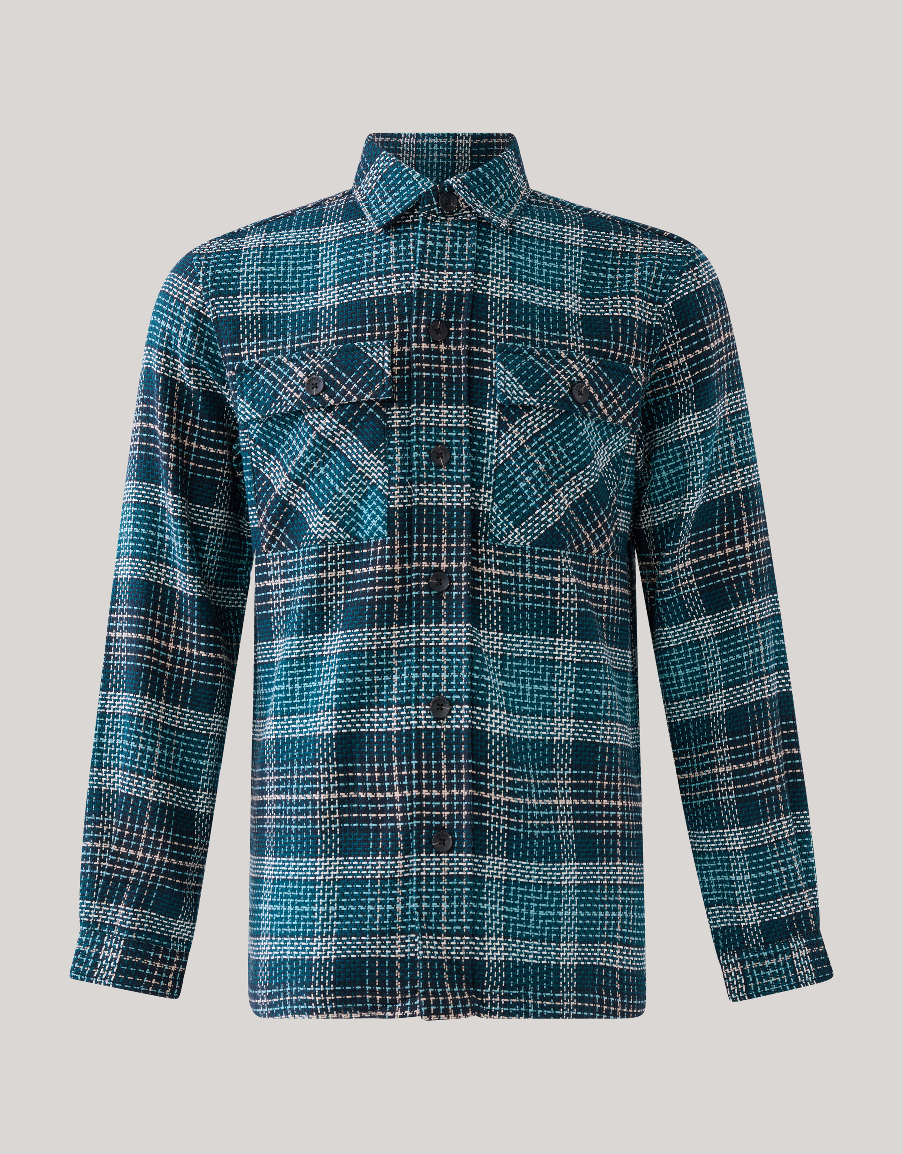 Heavy Ruiten Overshirt Groen SHOEBY MEN