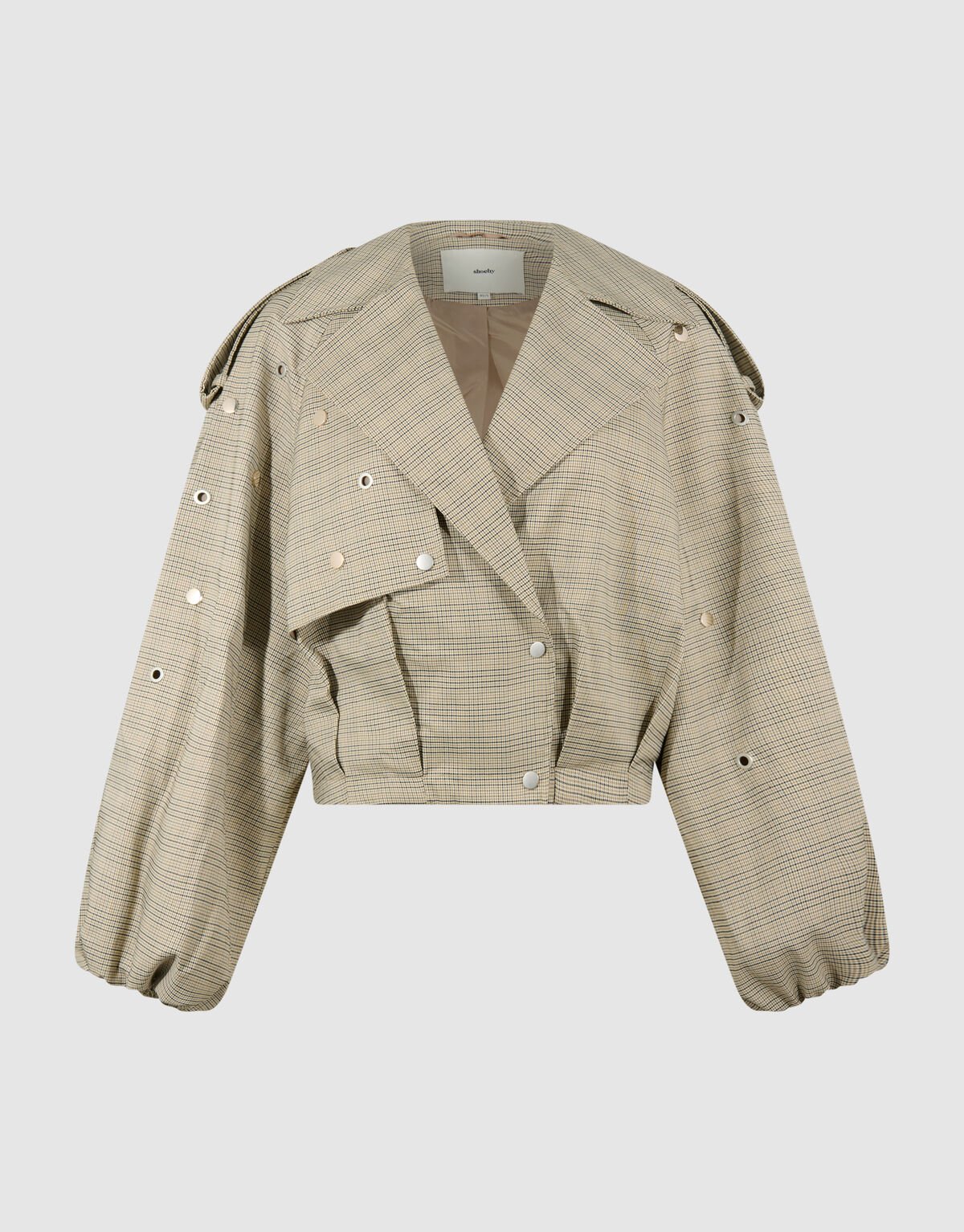 Ruiten Studs Trench Jas Lichtbruin SHOEBY WOMEN