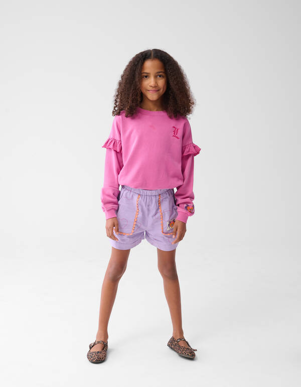 Printed Tape Short Lichtpaars By Lizzy SHOEBY GIRLS