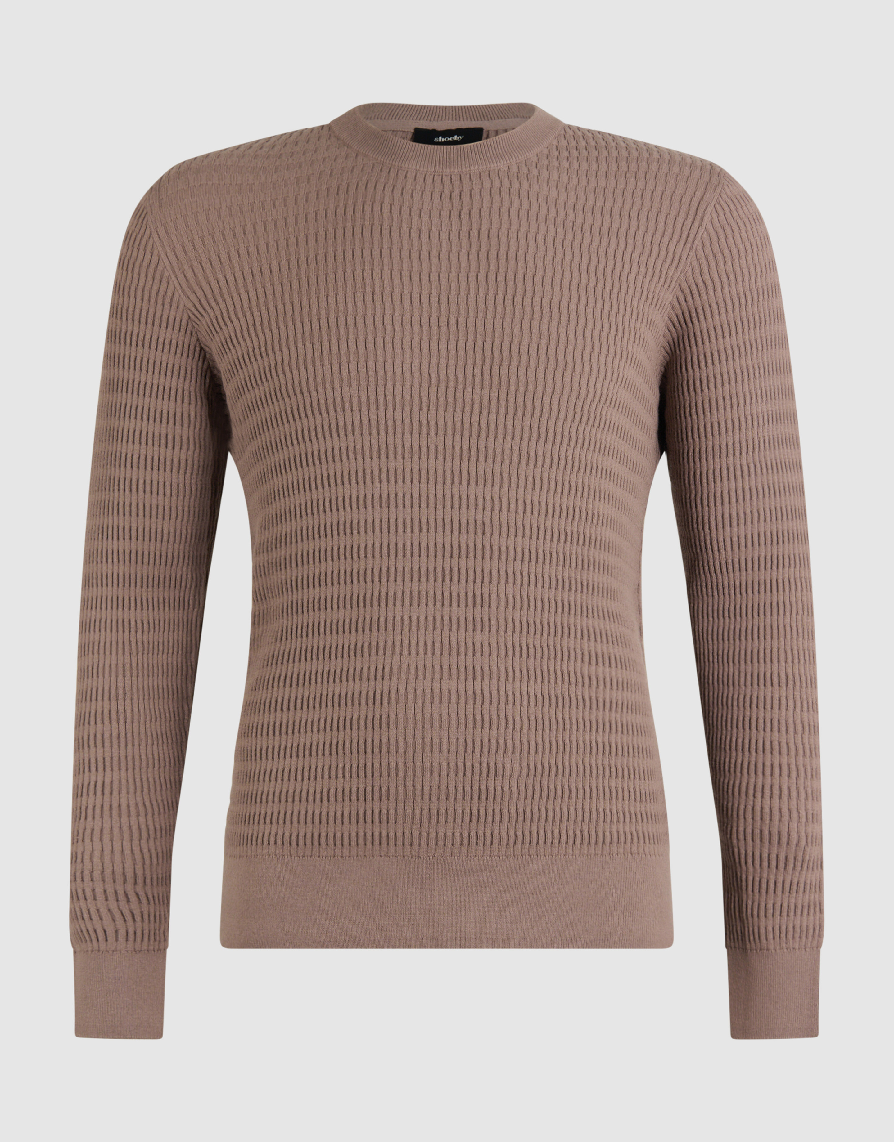 Structuur Trui Bruin SHOEBY MEN
