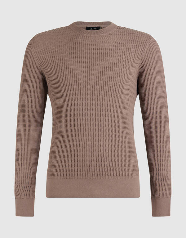 Structuur Trui Bruin SHOEBY MEN
