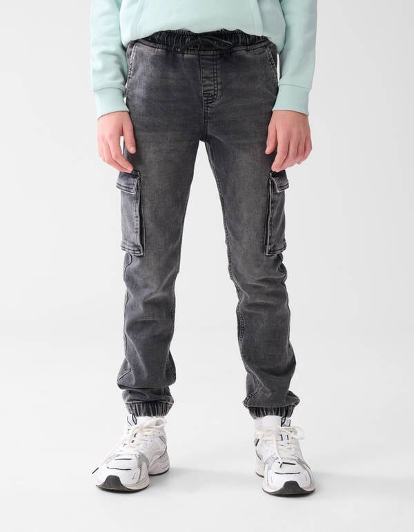 Cargo Jog Broek Donkergrijs SHOEBY BOYS