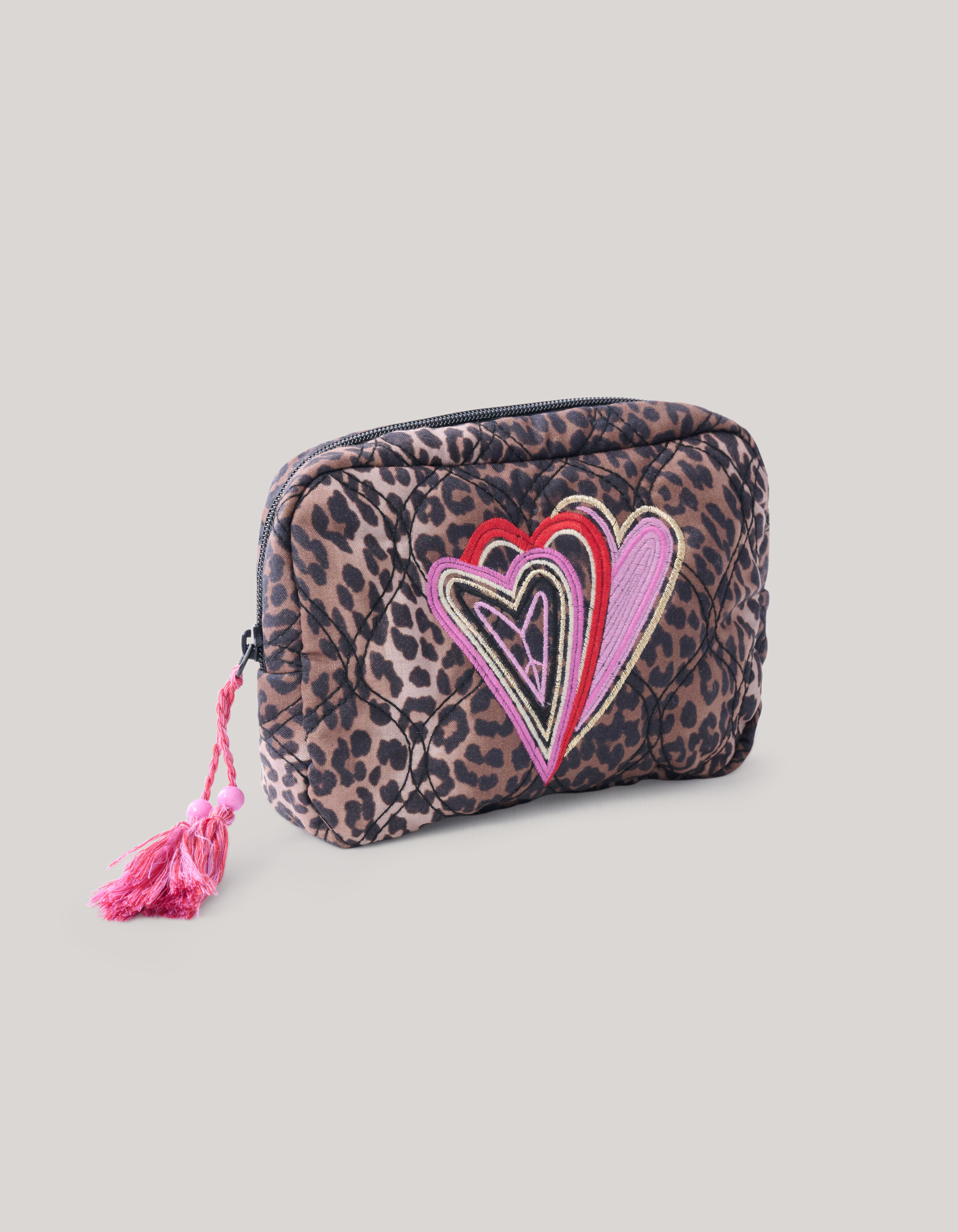 Leopard Make-up Tas Bruin SHOEBY ACCESSOIRES