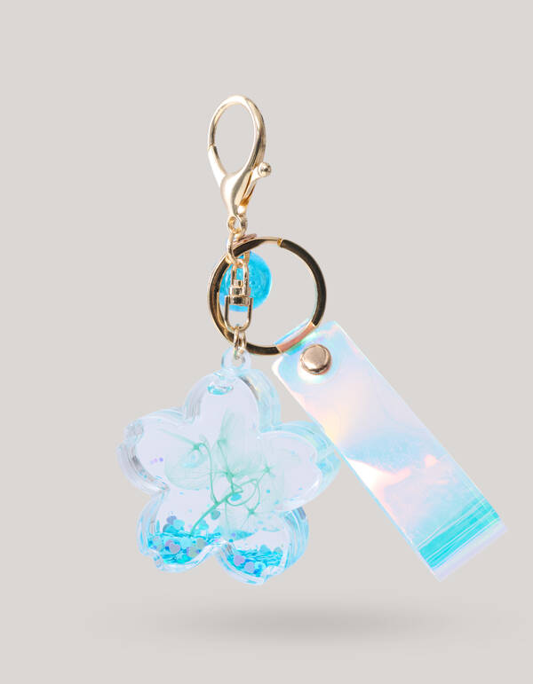 Bloemen Sleutelhanger Blauw SHOEBY GIRLS