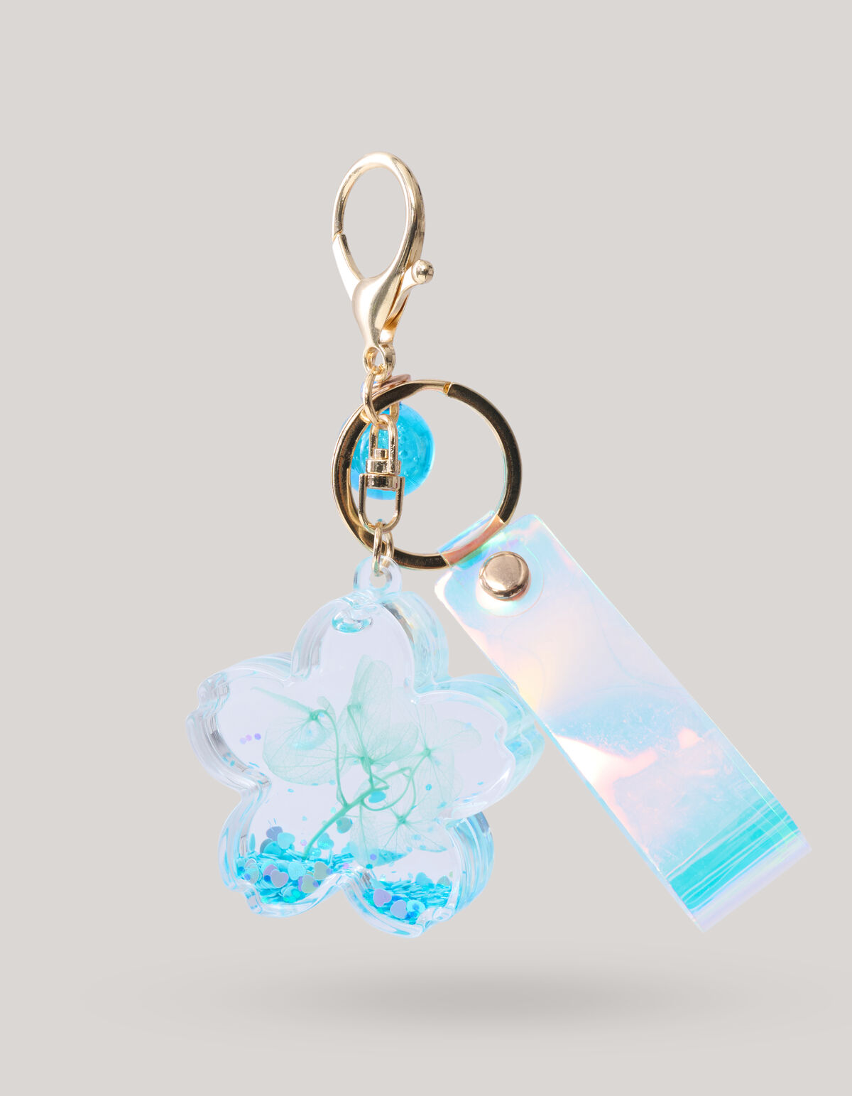 Bloemen Sleutelhanger Blauw SHOEBY ACCESSOIRES