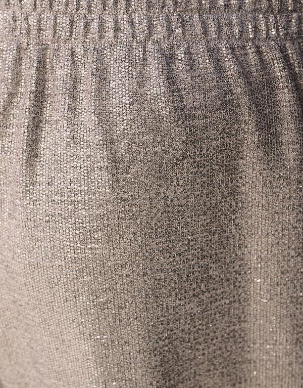 Metallic Wide Leg Broek Zilver SHOEBY GIRLS