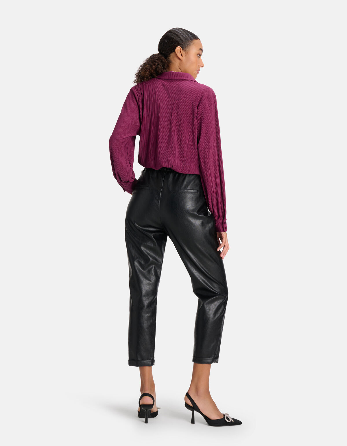 Rib Blouse Paars SHOEBY WOMEN