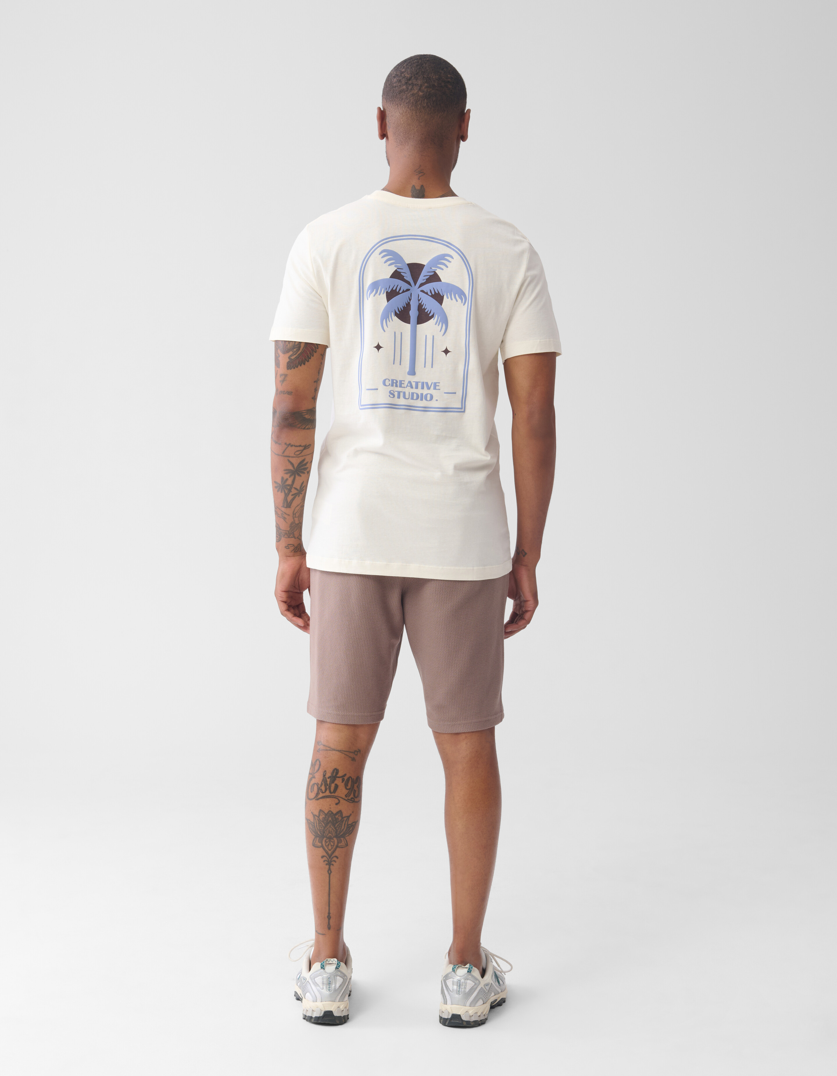 Urban Artwork T-shirt Gebroken Wit SHOEBY MEN