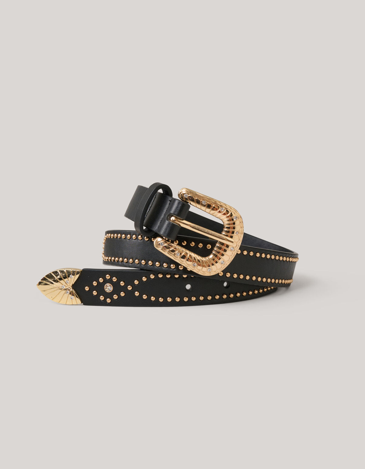Studded Riem Zwart SHOEBY ACCESSOIRES