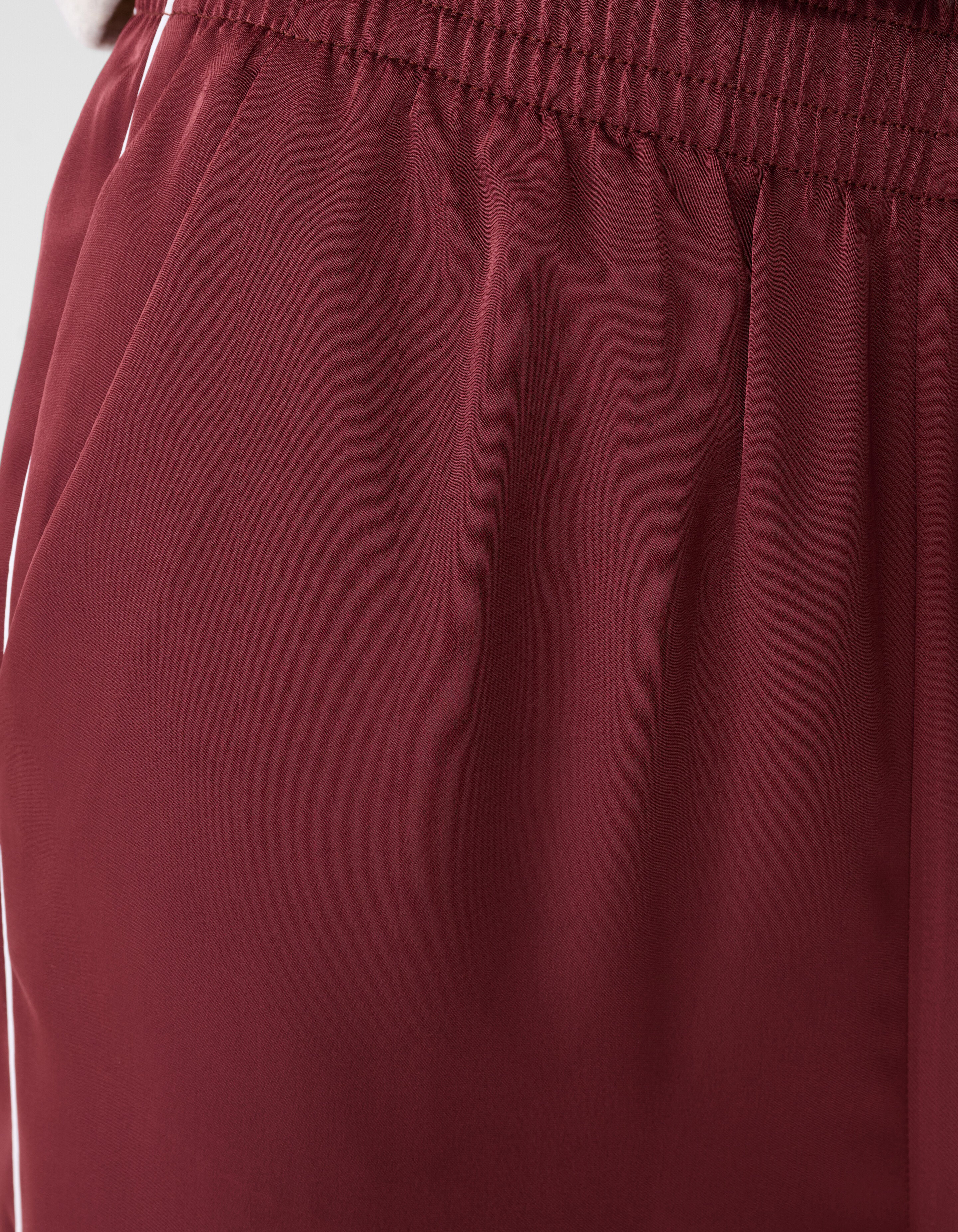 Satijnen Contrast Jogger Donkerrood SHOEBY WOMEN