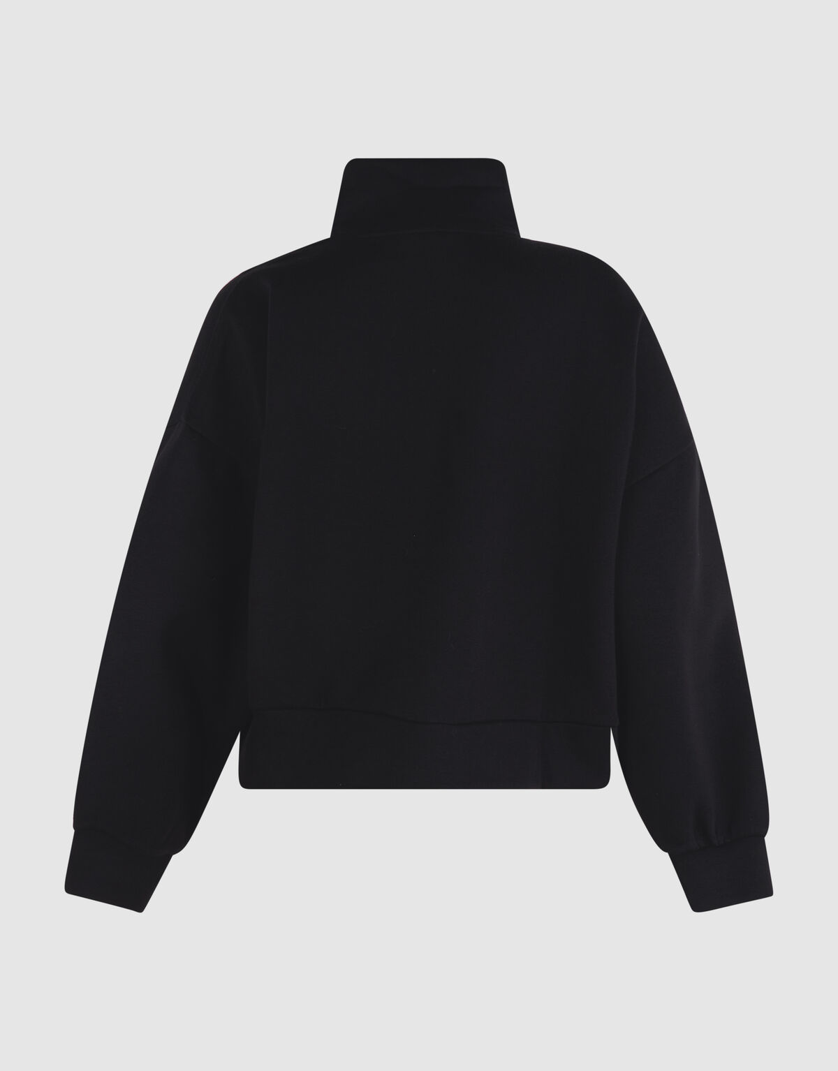 Oversized Zipper Sweater Zwart SHOEBY WOMEN