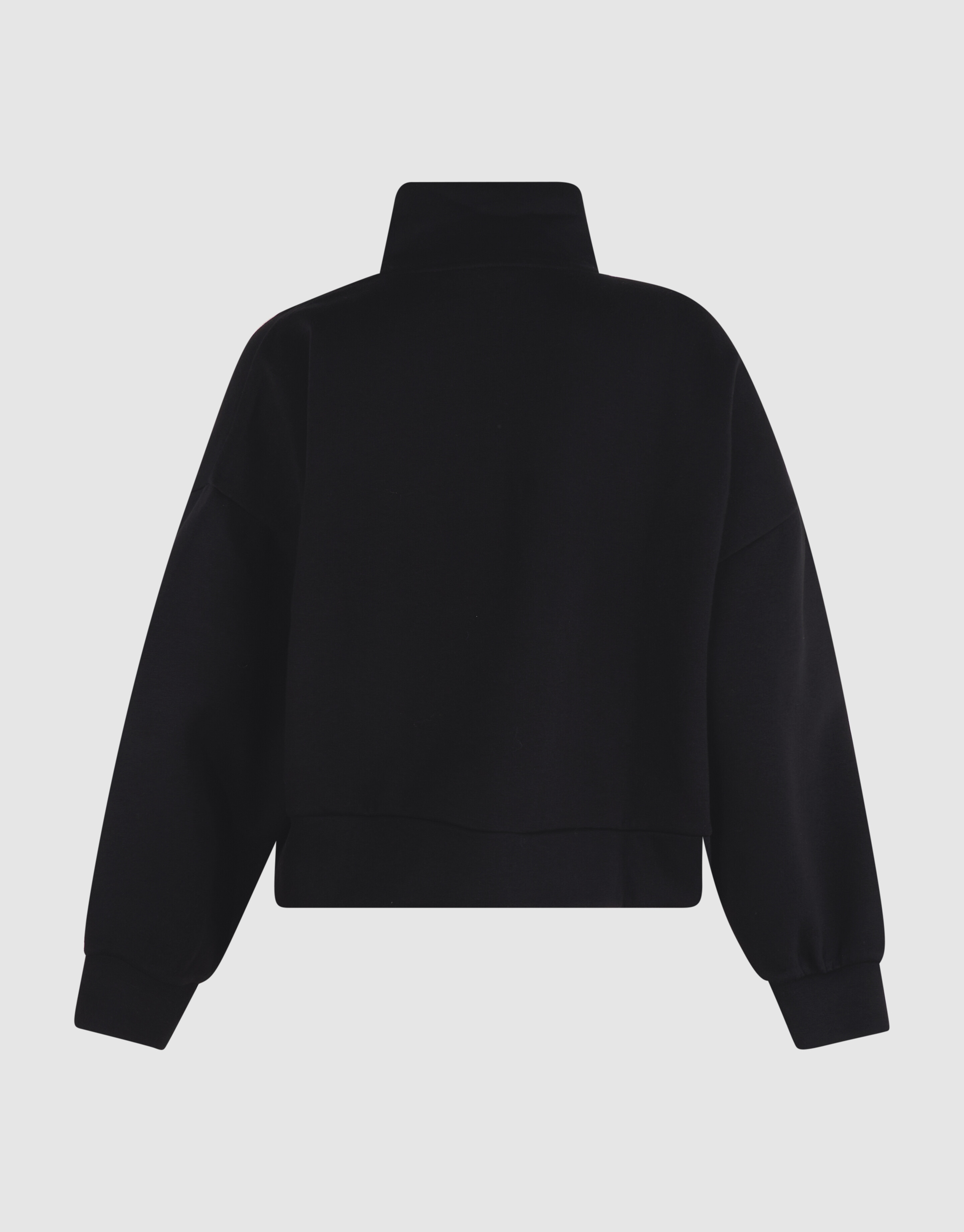 Oversized Zipper Sweater Zwart SHOEBY WOMEN