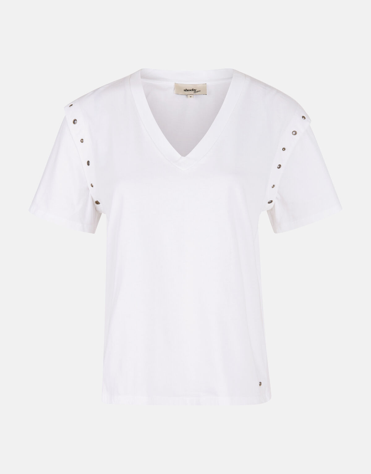 Eyelet T-shirt Wit SHOEBY WOMEN