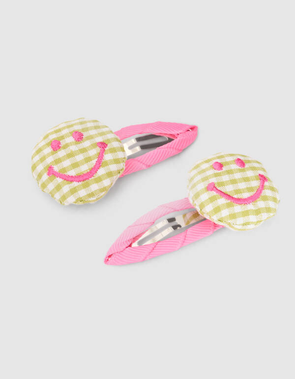 Smile Hairclip Roze SHOEBY ACCESSOIRES