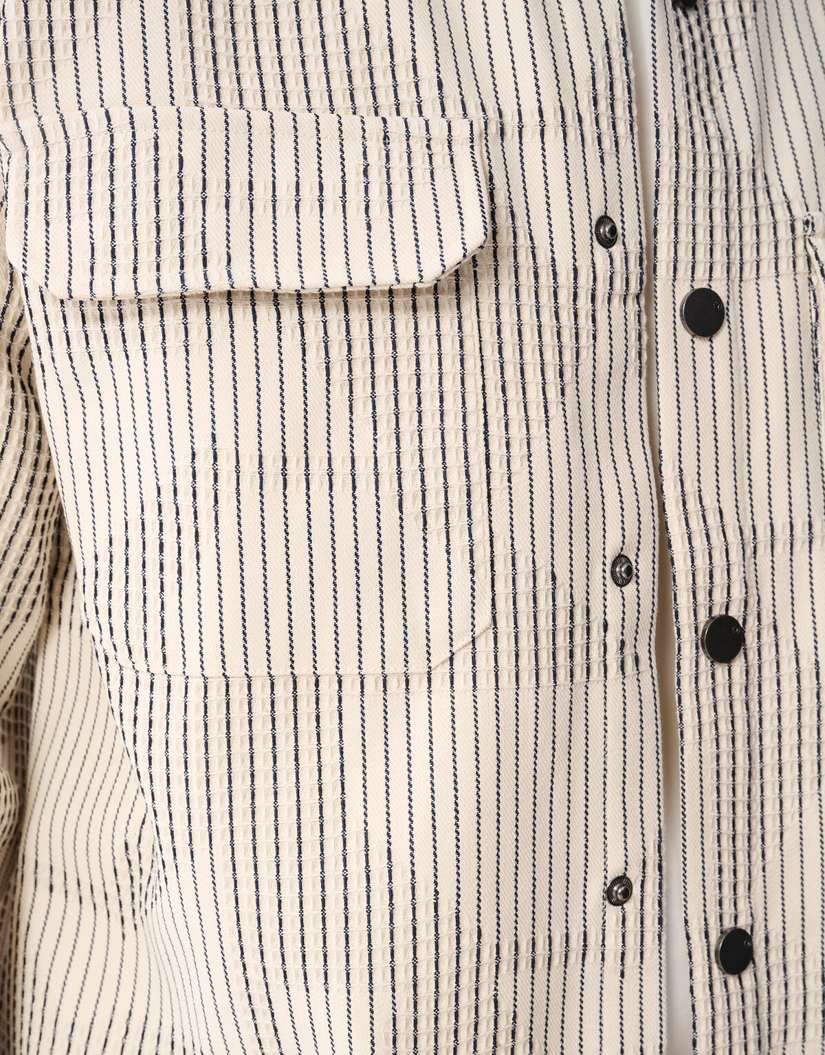 Waffle Camo Overshirt Gebroken Wit SHOEBY MEN