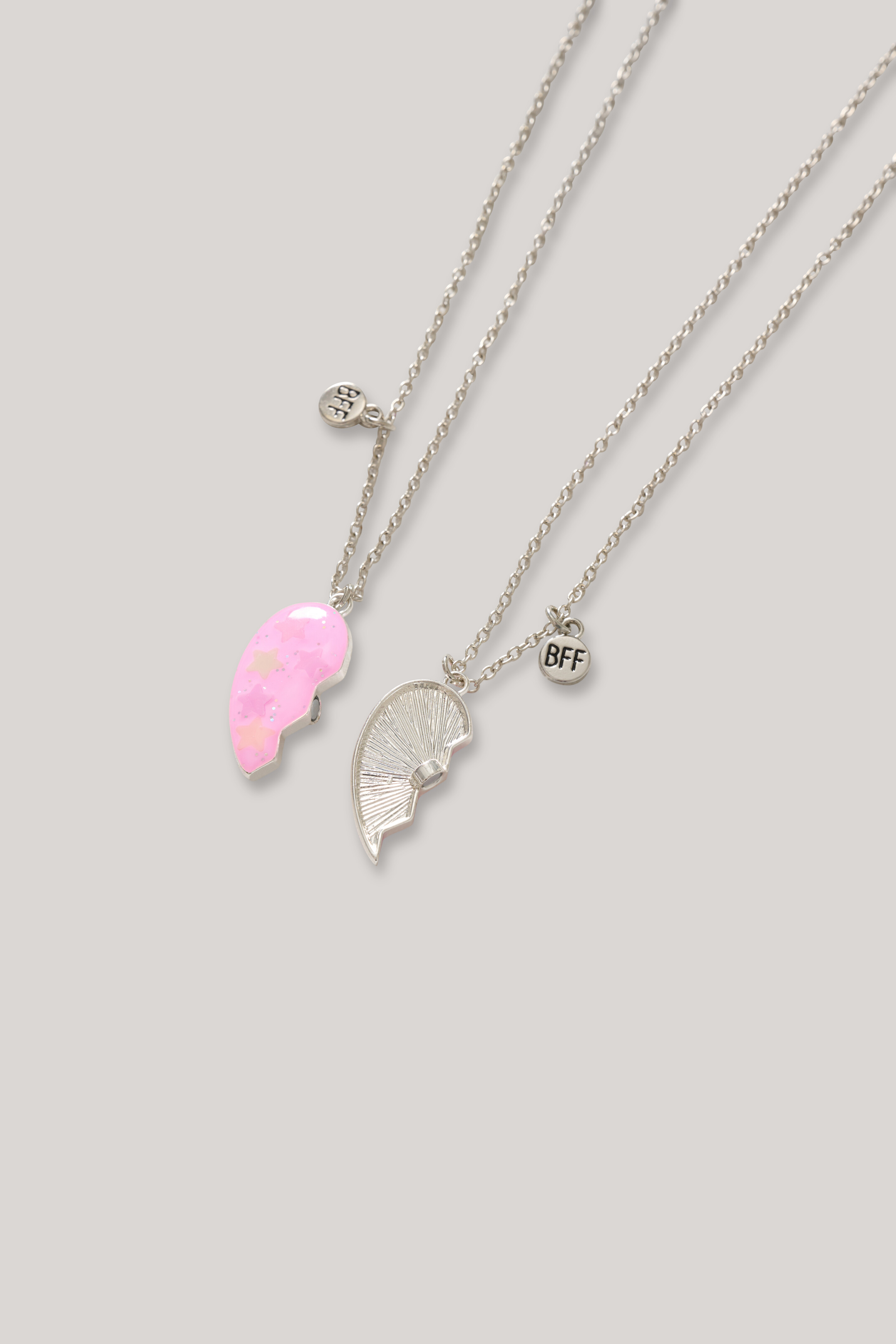 Bff Heart Star Ketting Roze SHOEBY ACCESSOIRES
