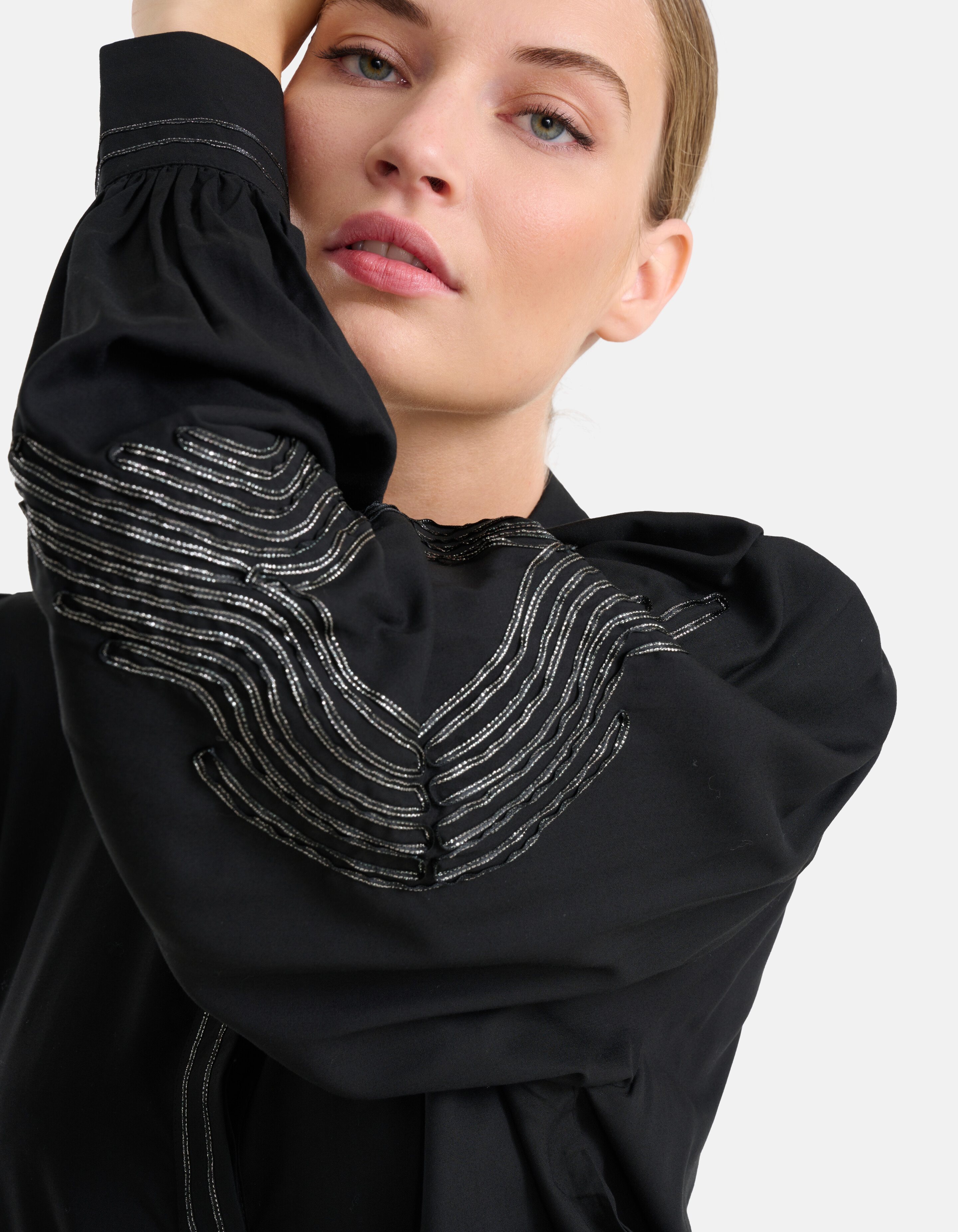 Lurex Tape Blouse Zwart By Mieke SHOEBY WOMEN