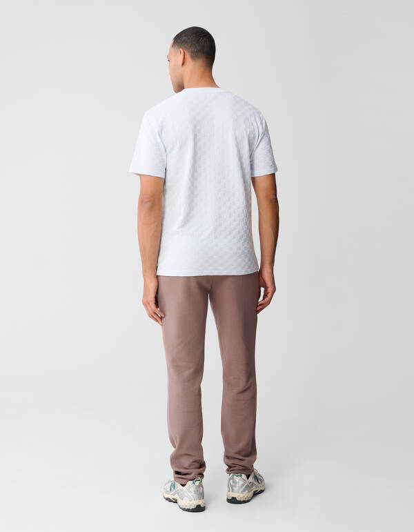 Structuur T-shirt Lichtblauw SHOEBY MEN