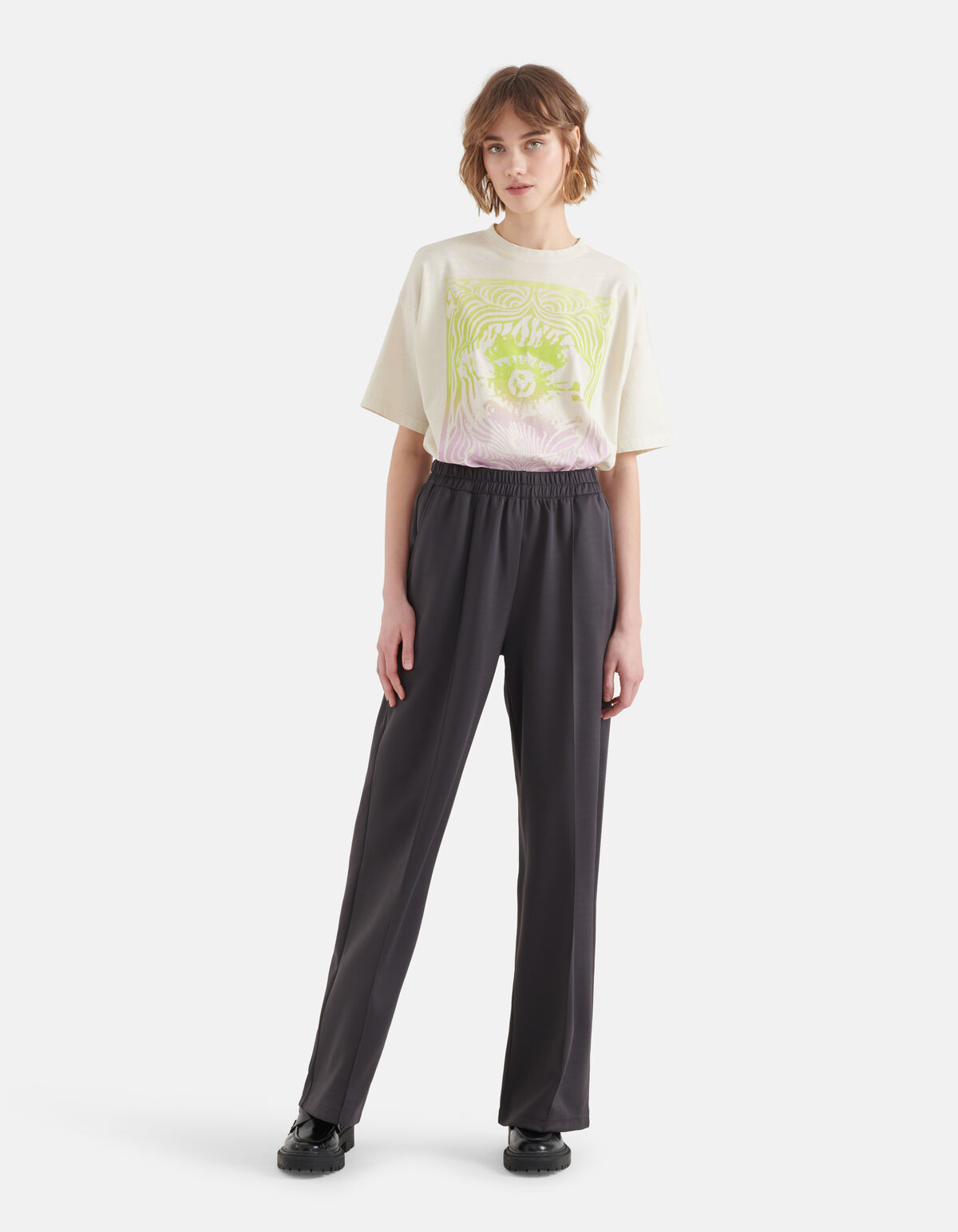 Basis Jogger Broek Donkergrijs SHOEBY WOMEN