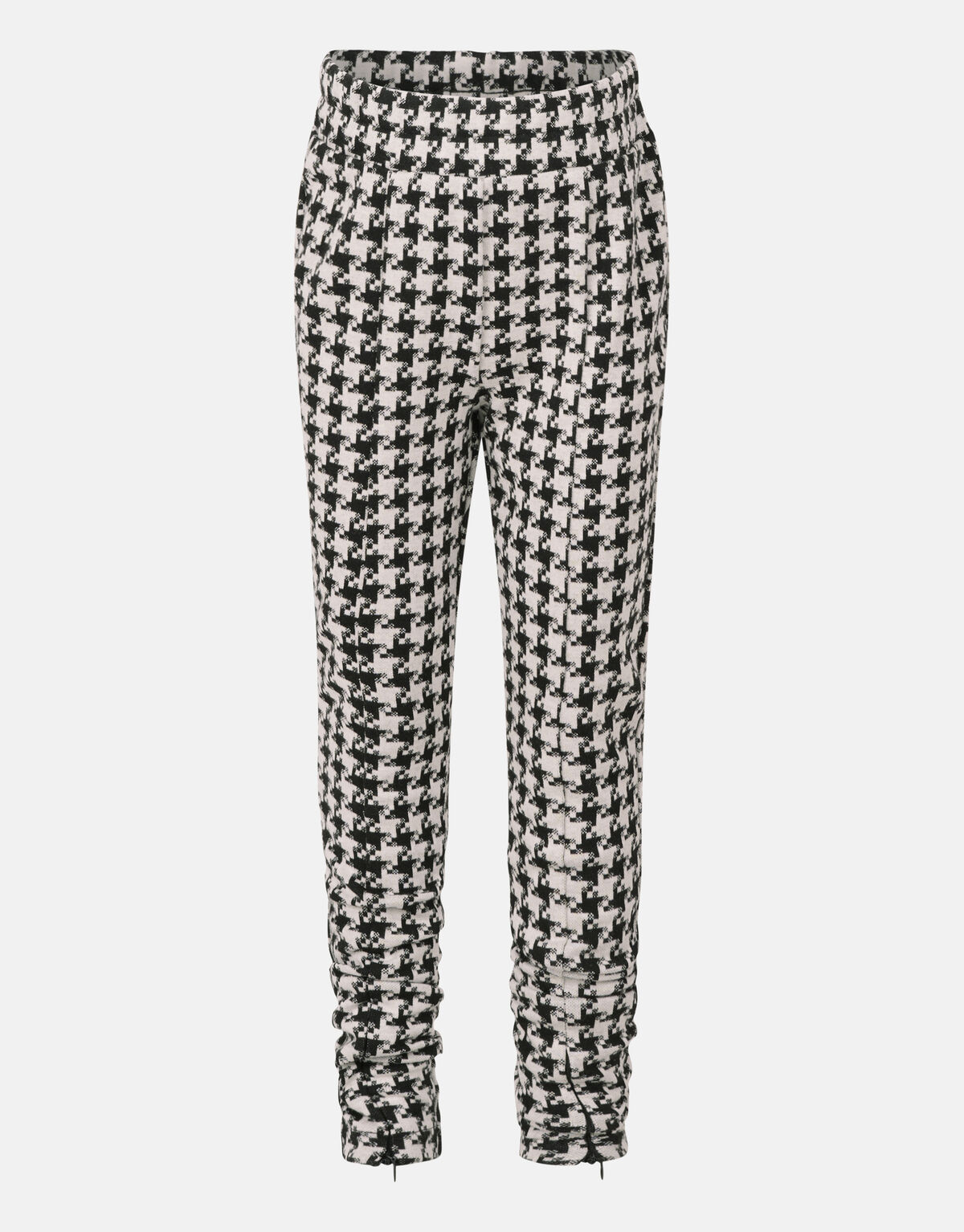 Pied-De-Poule Zipper Legging Zwart/Wit SHOEBY GIRLS