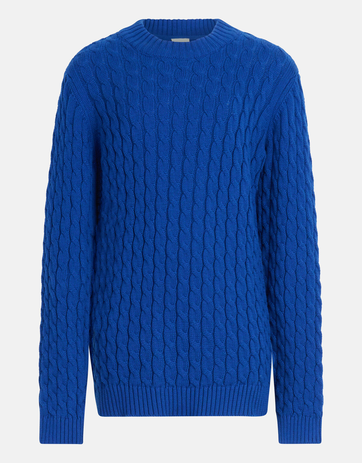 Gebreide Kabeltrui Blauw SHOEBY BOYS