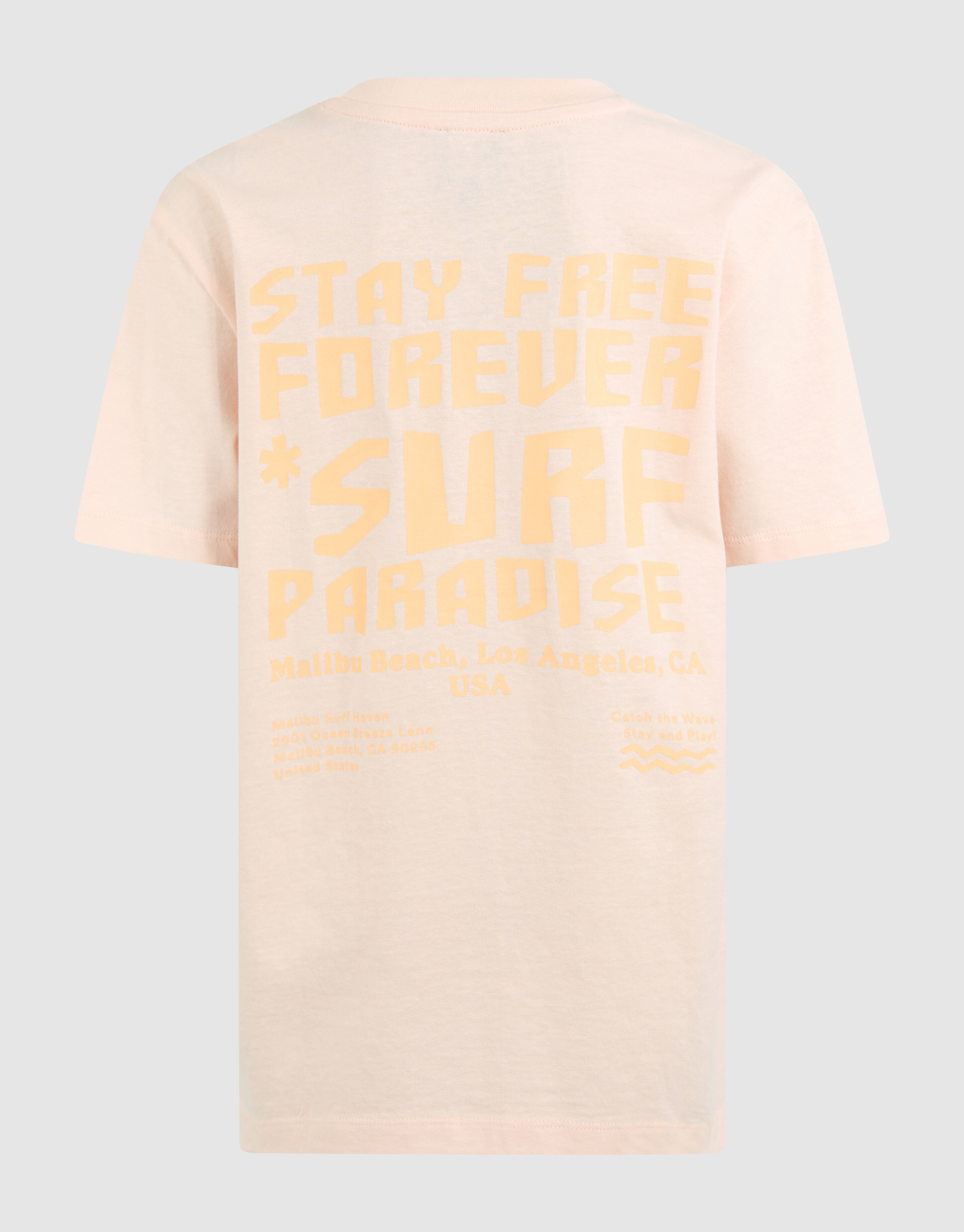 Paradise Artwork T-shirt Lichtoranje SHOEBY BOYS