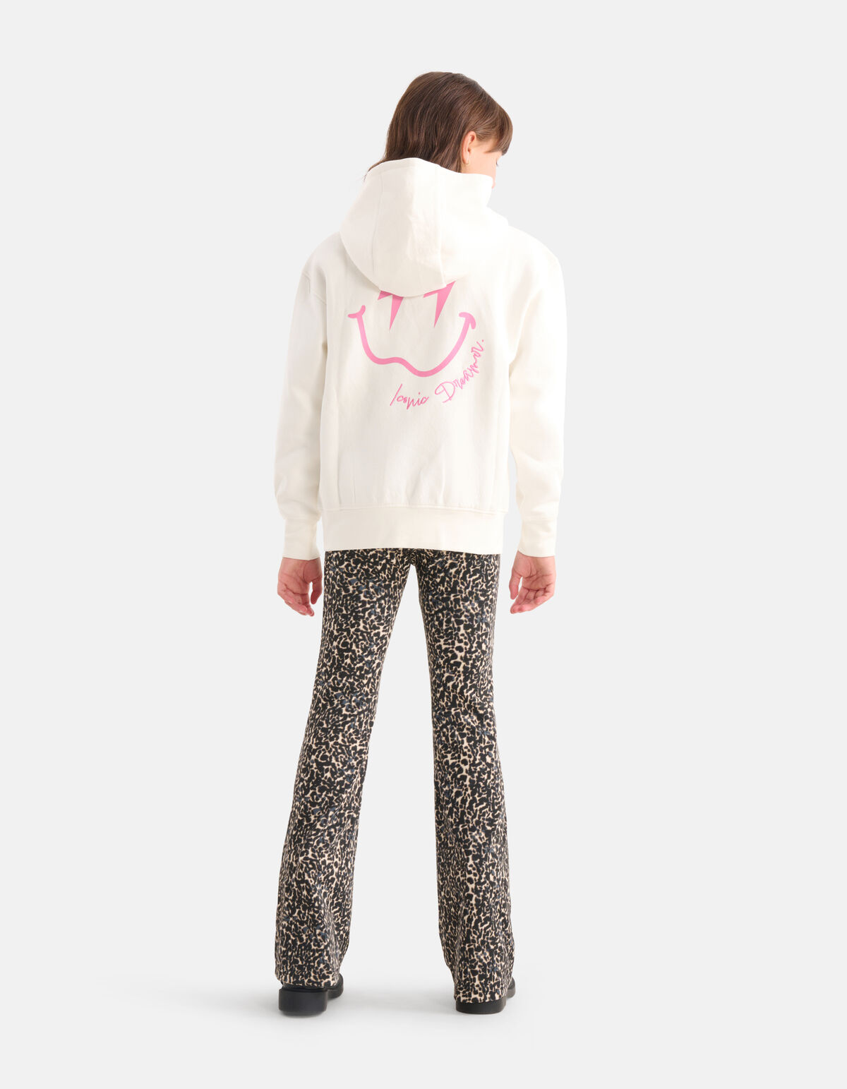 Artwork Hoodie Gebroken Wit SHOEBY GIRLS