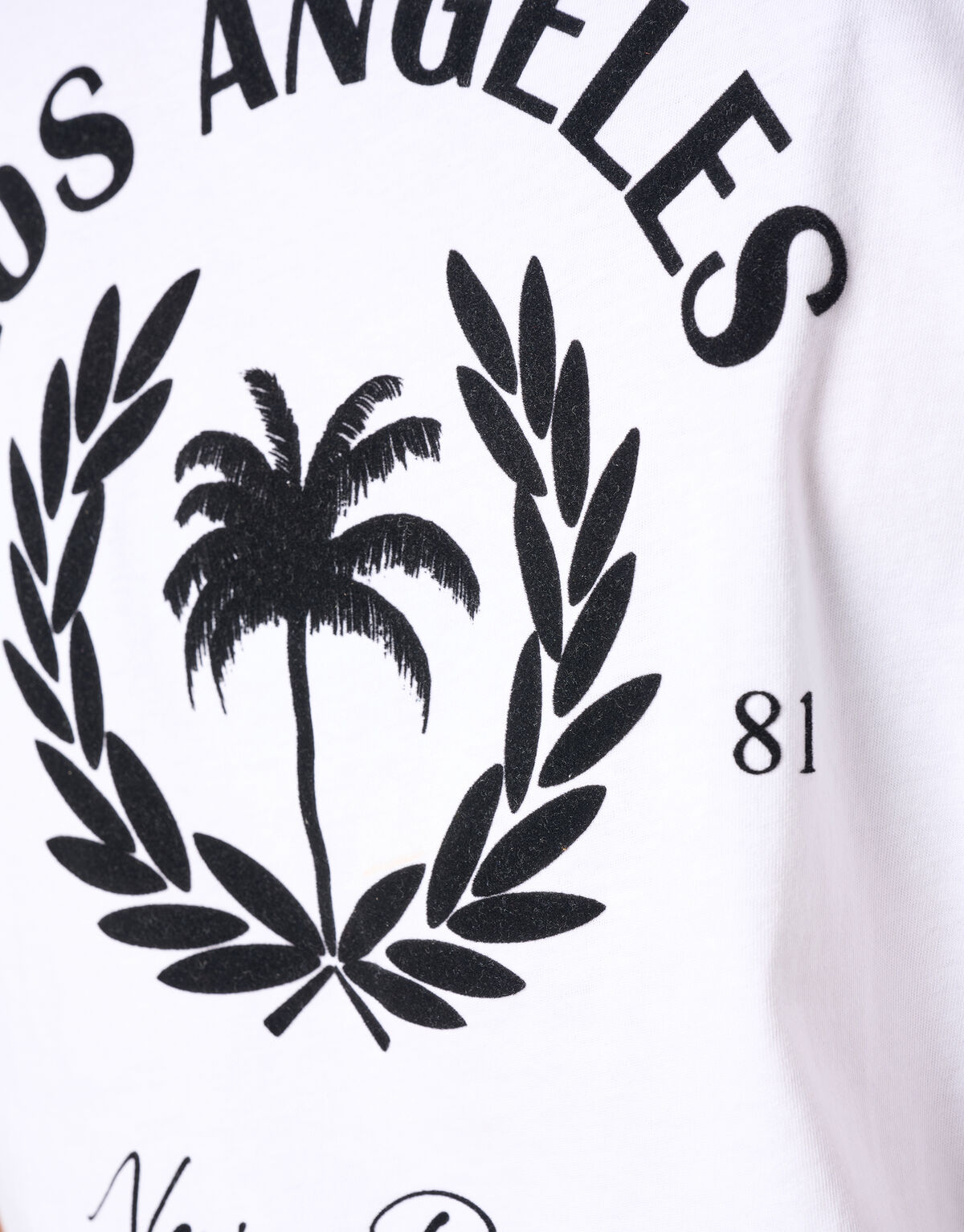 Velvet Artwork T-Shirt Wit SHOEBY WOMEN