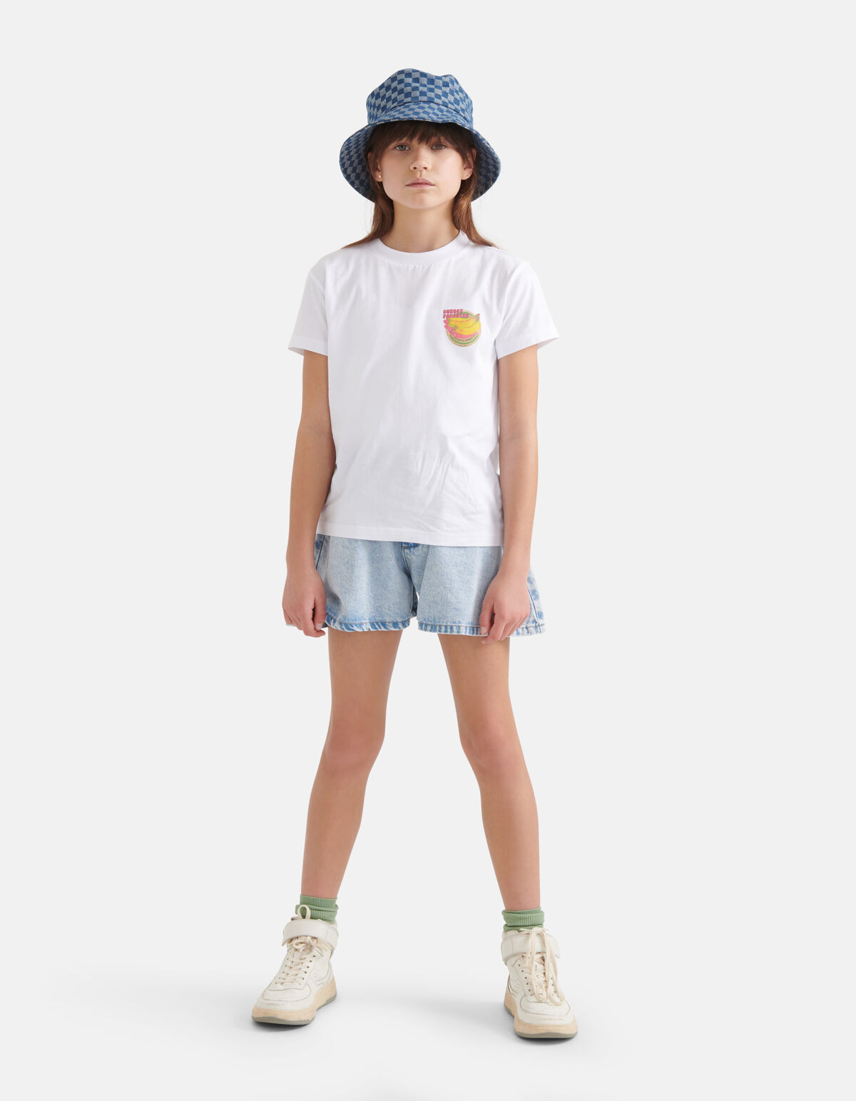 Glitter Artwork T-shirt Wit SHOEBY GIRLS