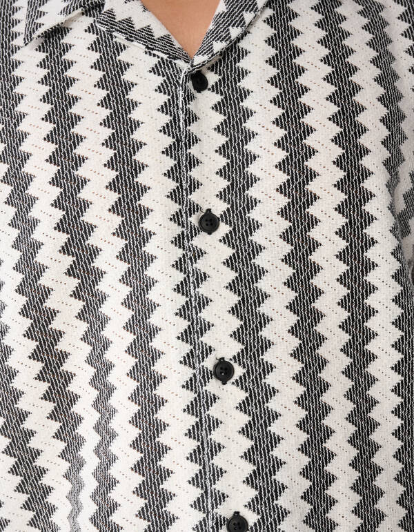 Geweven Overshirt Zwart SHOEBY MEN