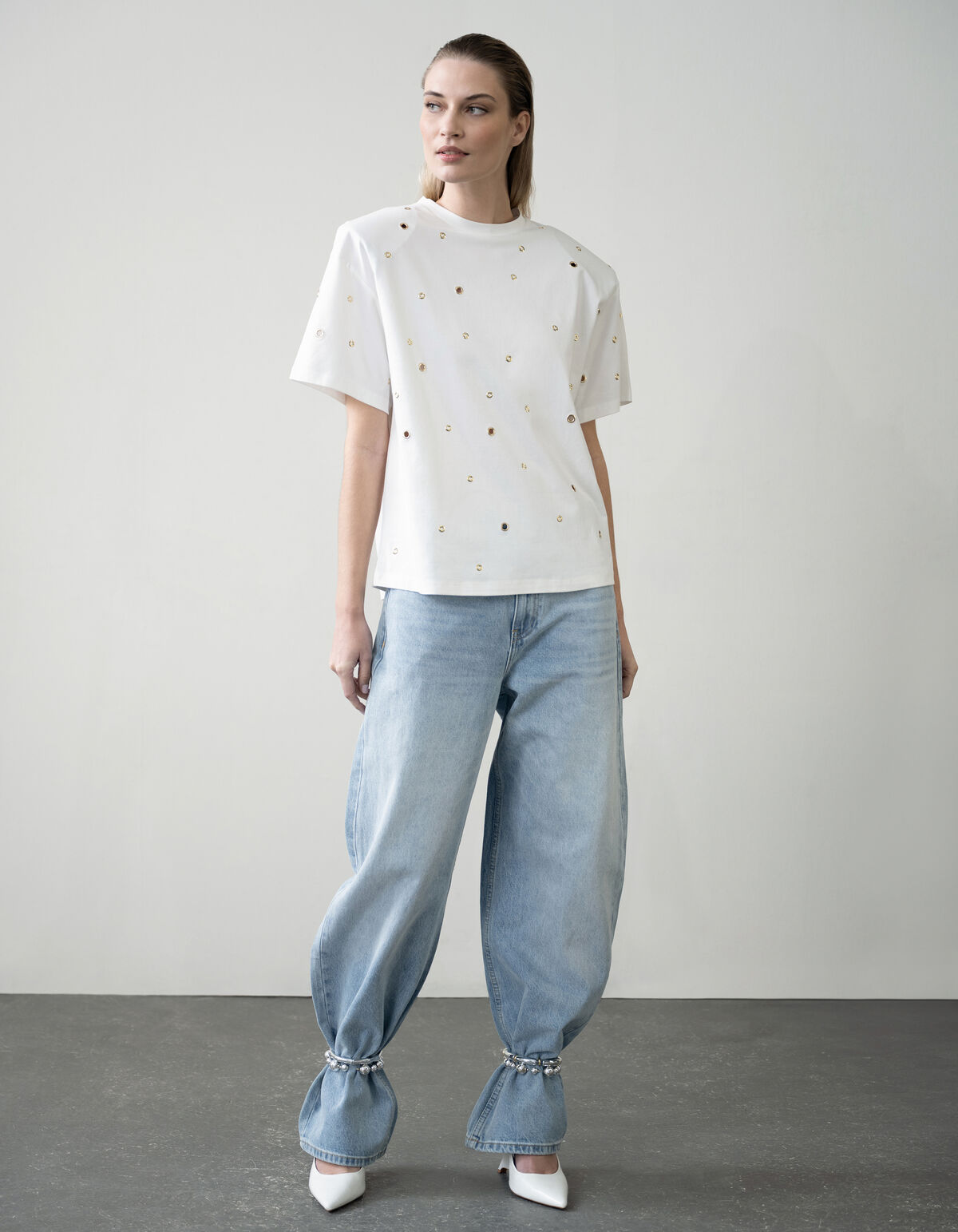 Baggy Fit Jeans Lichtblauw SHOEBY WOMEN