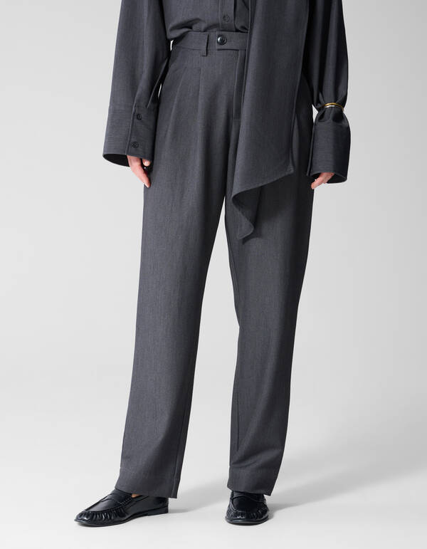 Tailored Slim Fit Broek Donkergrijs By Lonneke SHOEBY WOMEN